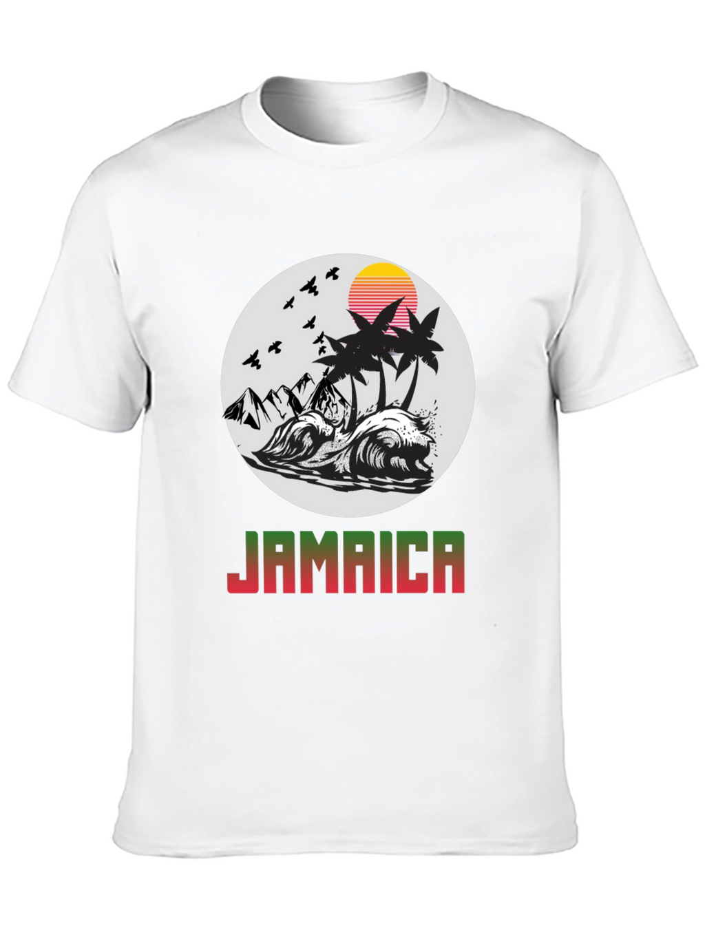 Jamaica Island Graphic Tee - Tropical Paradise T-Shirt
