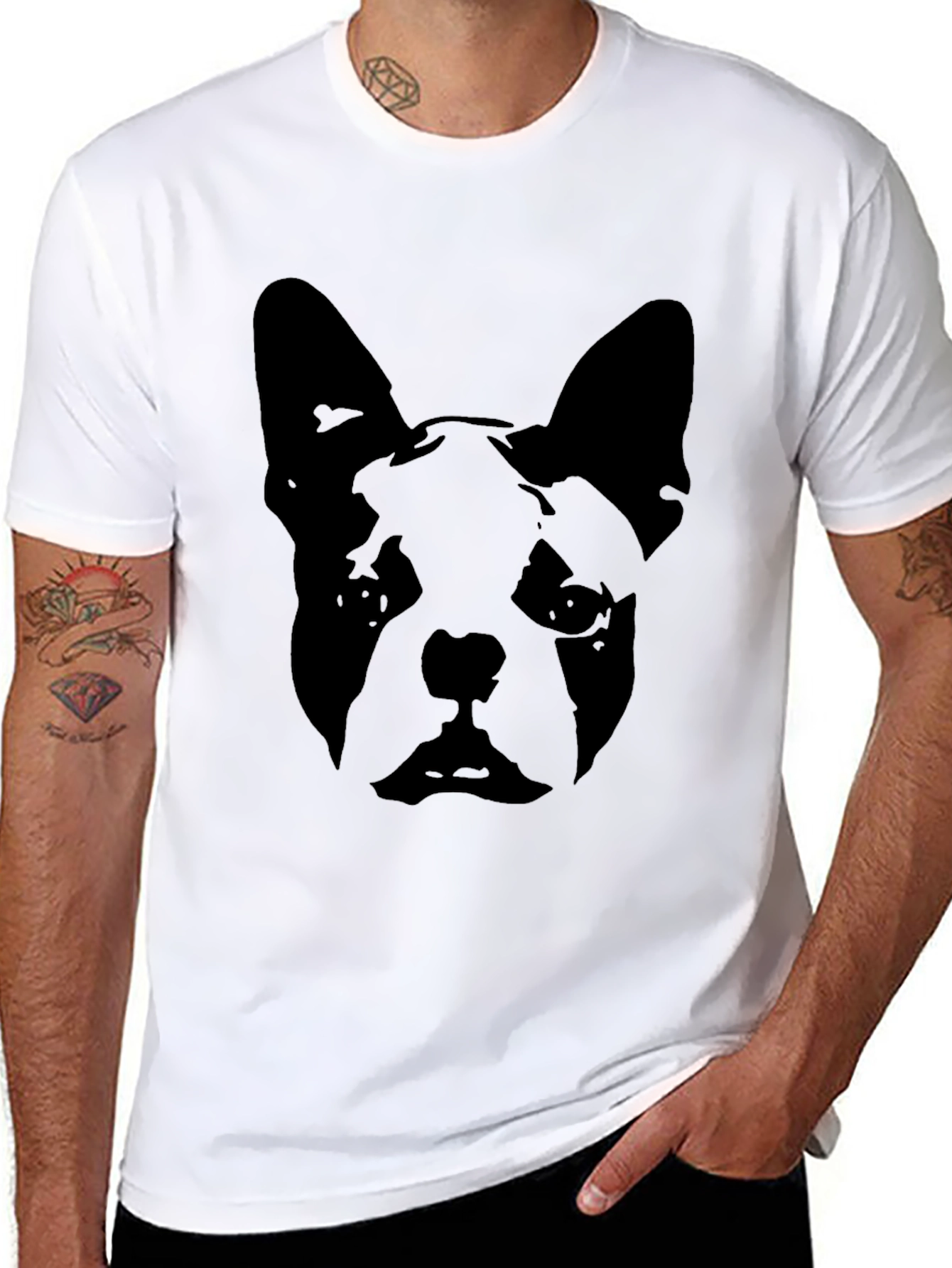 Black Boston Terrier T-Shirt