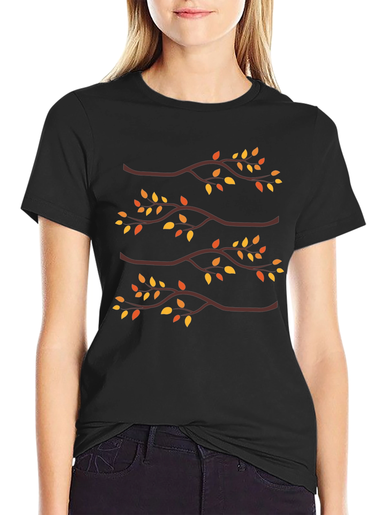 Autumn Branches Graphic Tee - Nature Inspired Design