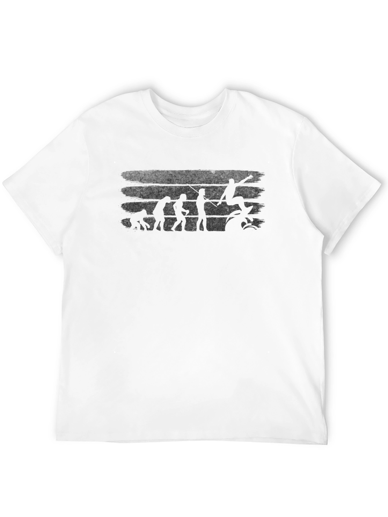 Surfer Evolution Black Graphic T-Shirt