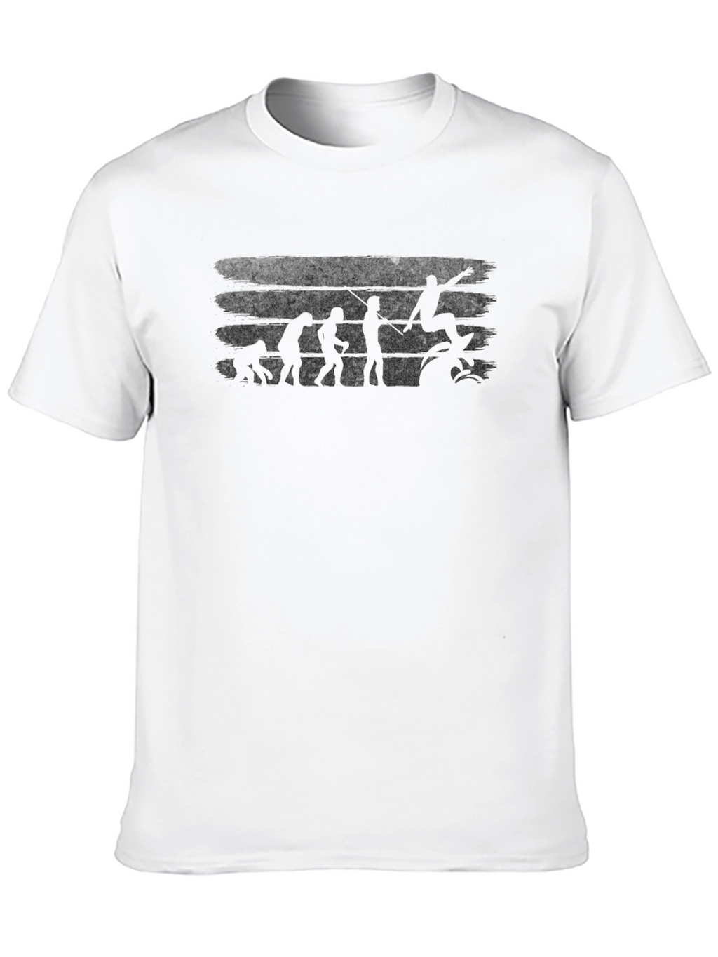 Surfer Evolution Black Graphic T-Shirt