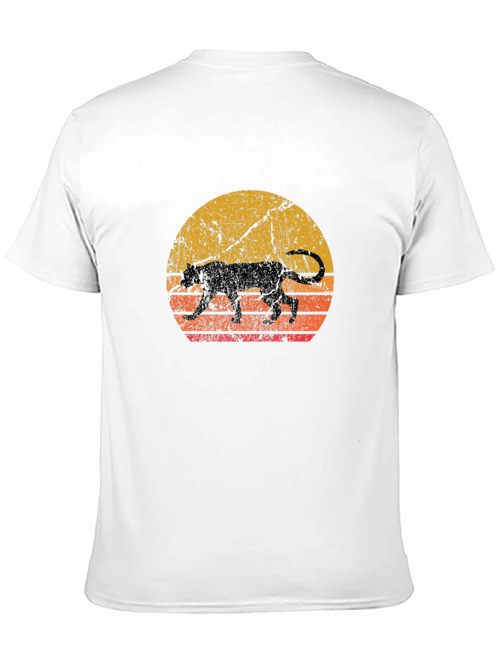 Retro Panther Sunset Graphic Tee