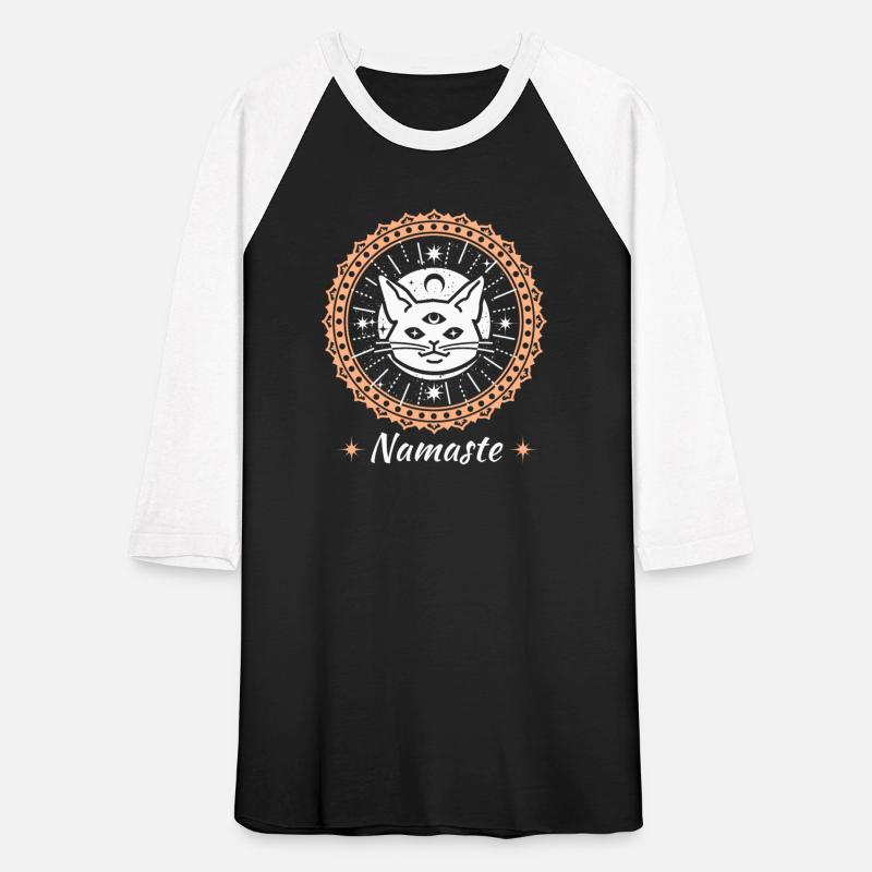 Namaste mandala zen cat tshirt and apparel