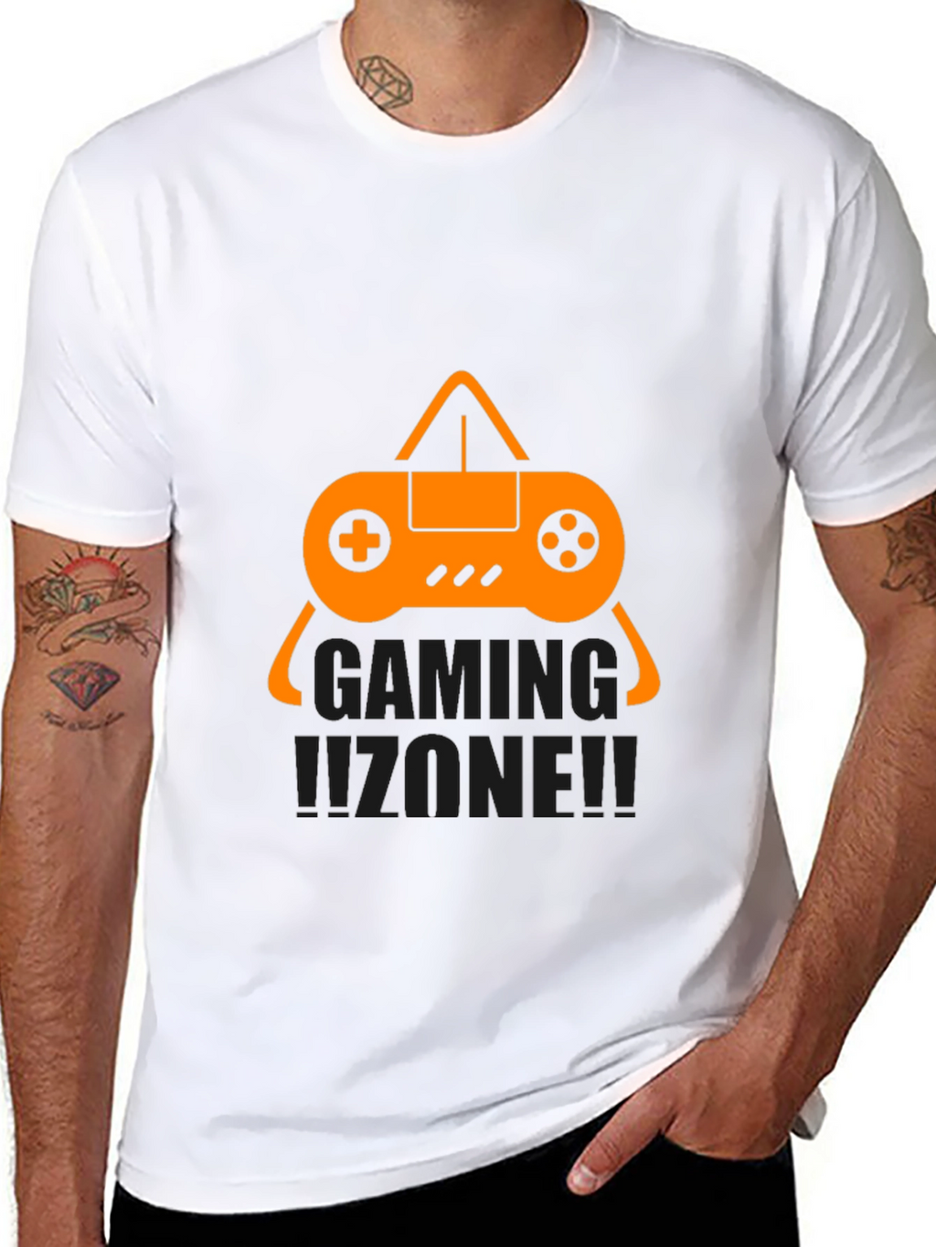 Gaming Zone Black T-Shirt - Gamer Style!