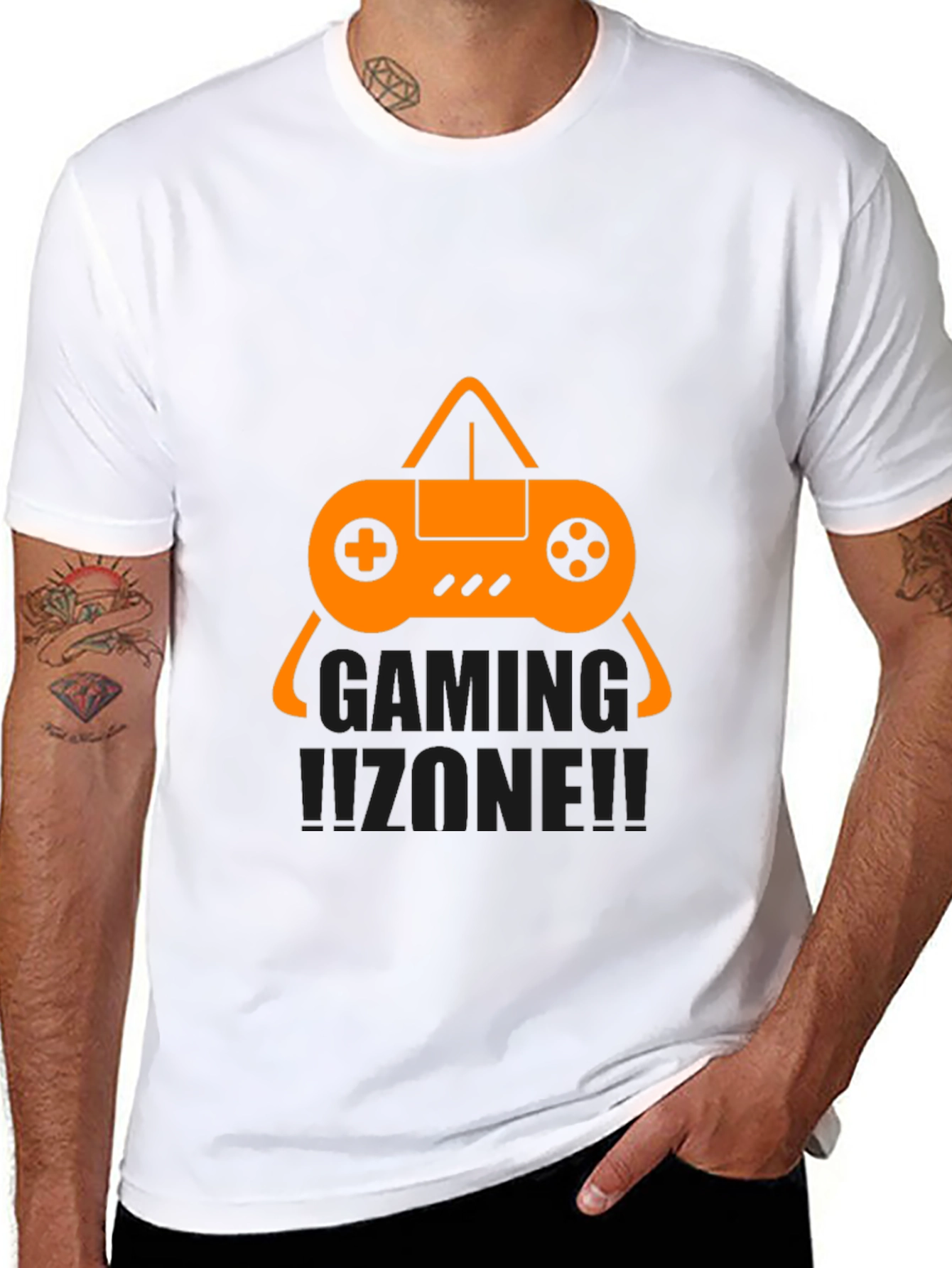 Gaming Zone Black T-Shirt - Gamer Style!