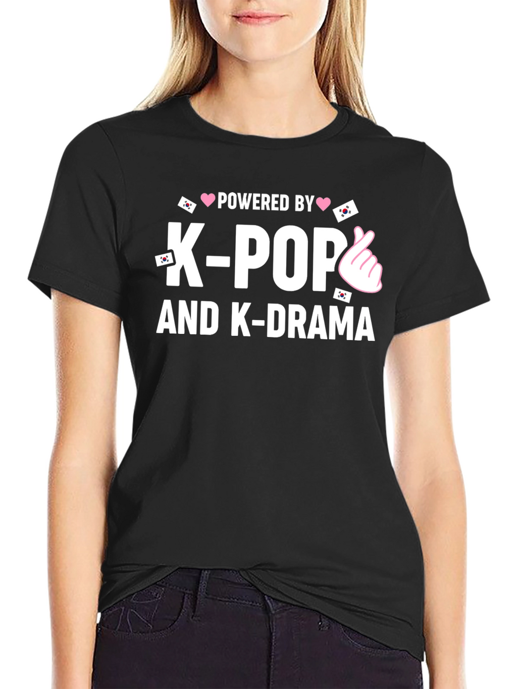 Powered by K-Pop and K-Drama T-Shirt