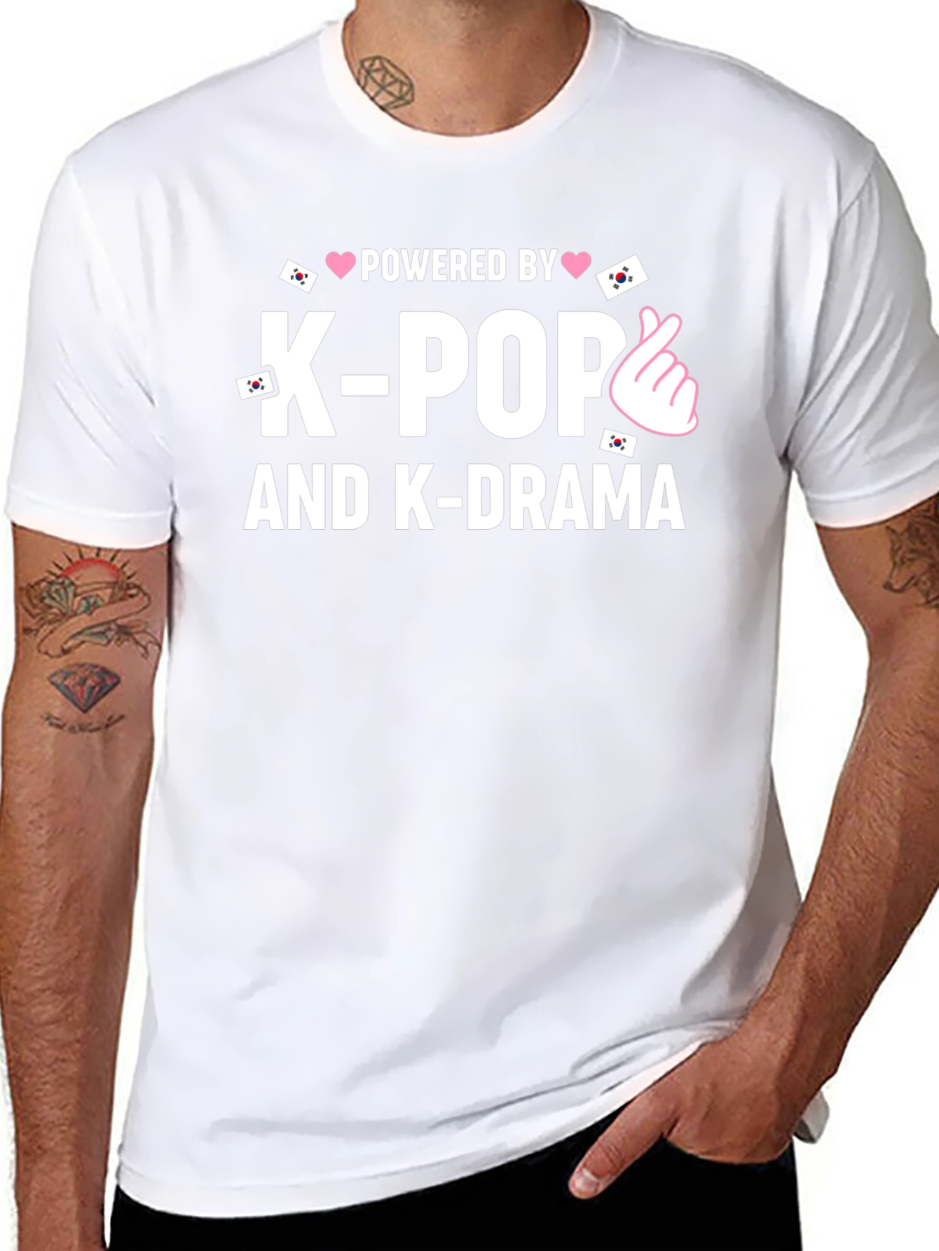 Powered by K-Pop and K-Drama T-Shirt
