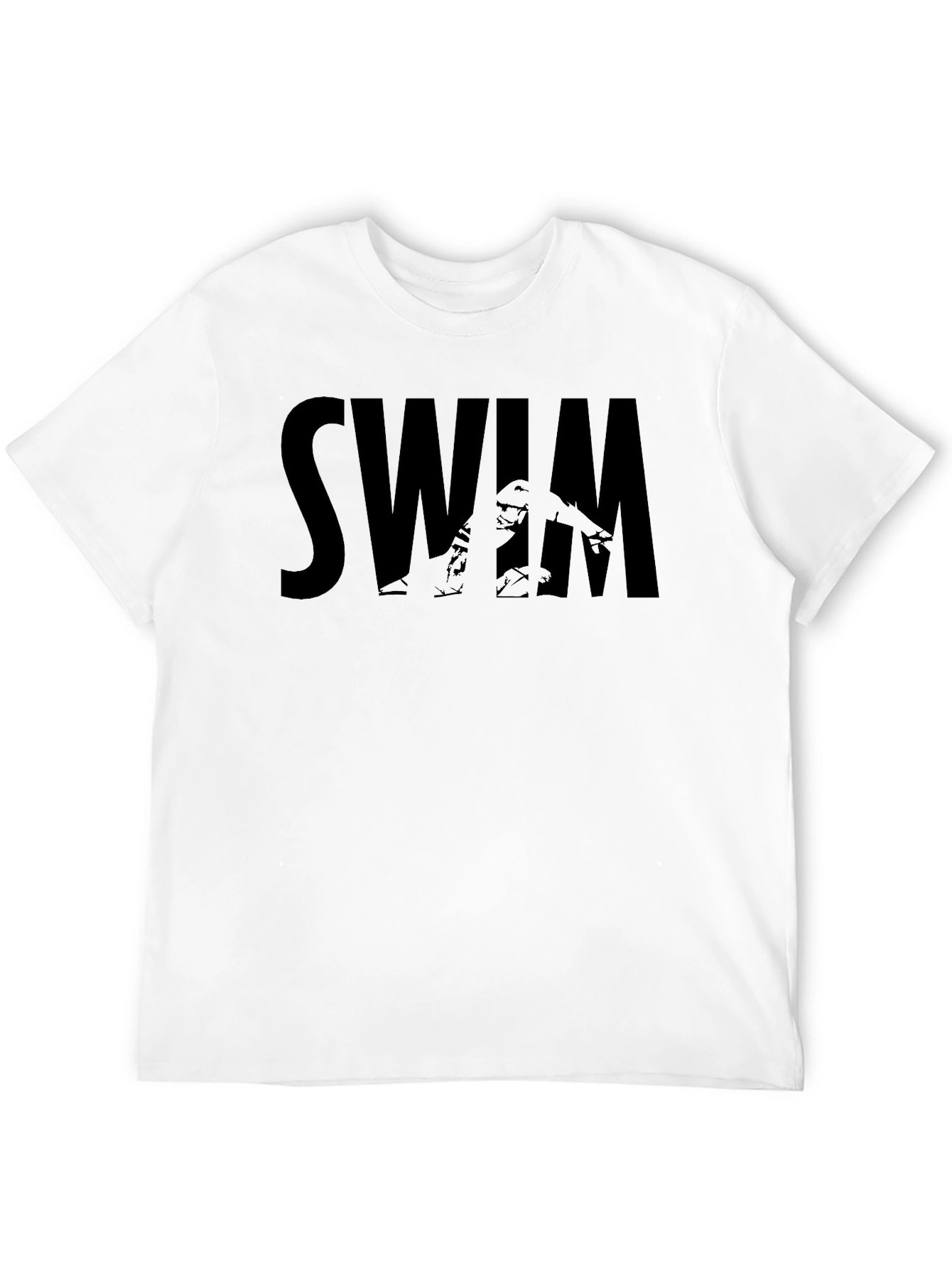 Black SWIM Graphic Tee