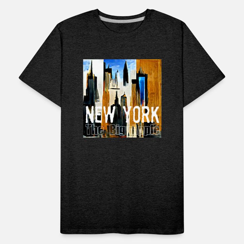 New York The Big Apple Abstract Painting