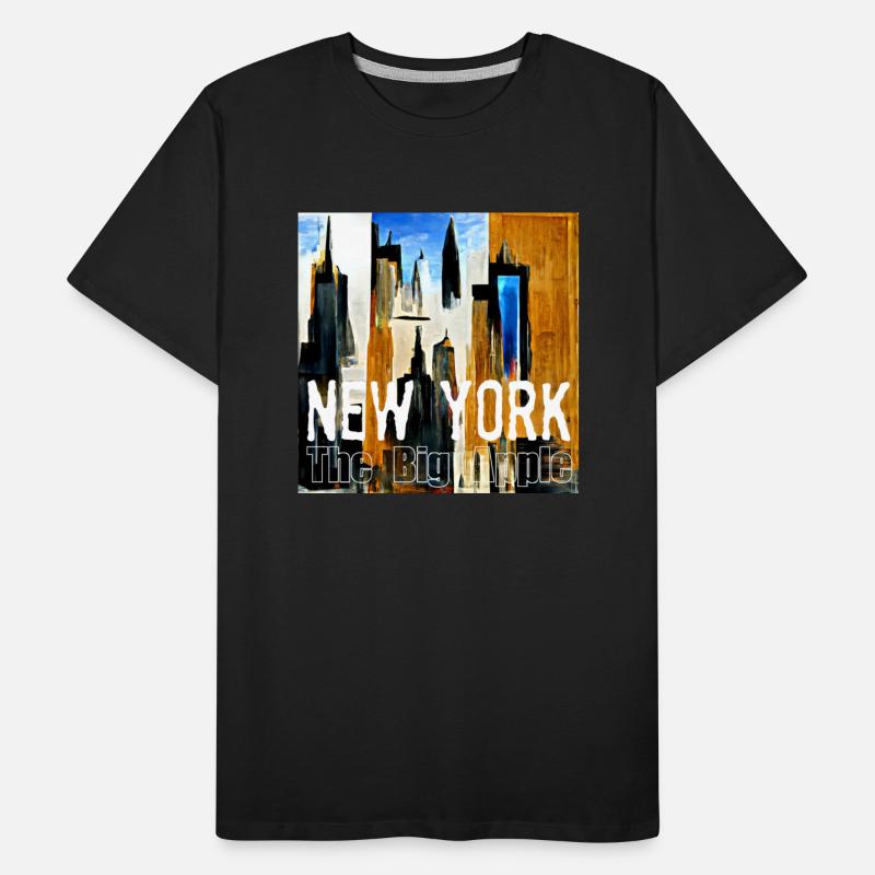 New York The Big Apple Abstract Painting