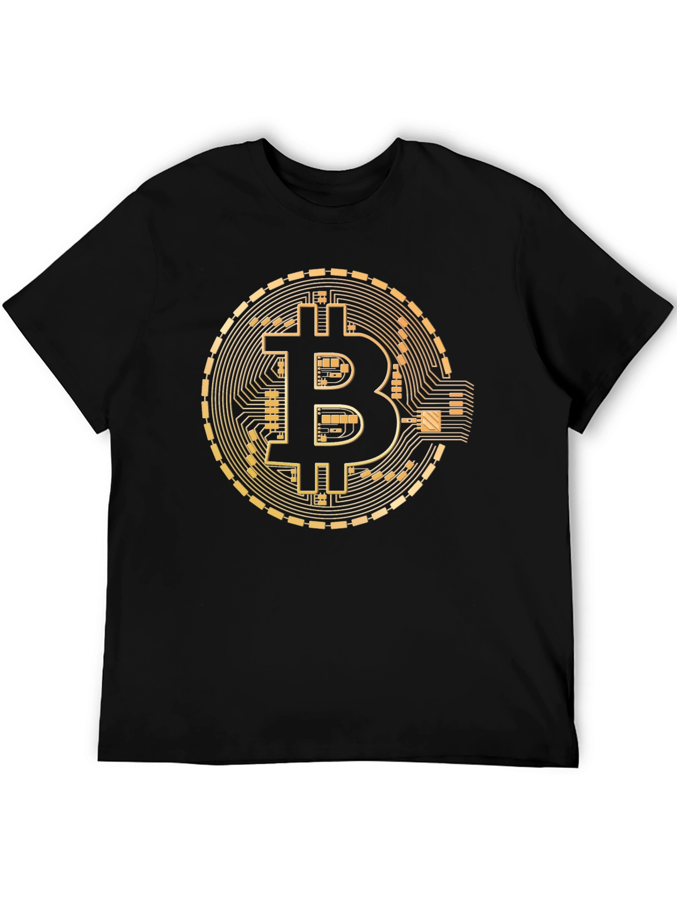 Bitcoin T-Shirt - Golden Crypto Design