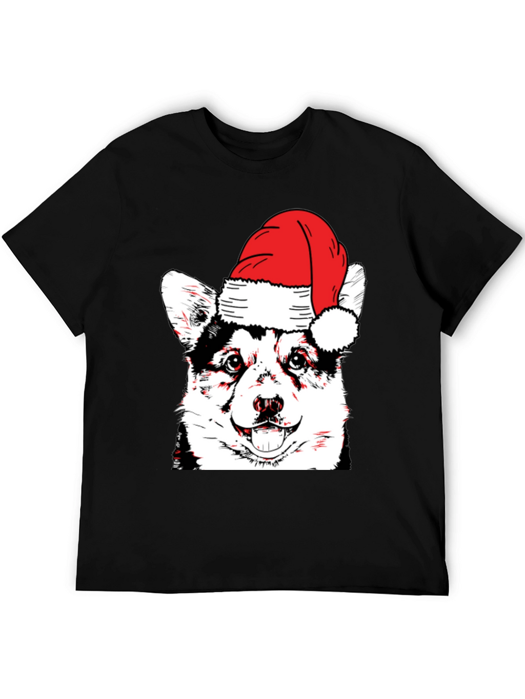Festive Dog T-Shirt - Holiday Husky