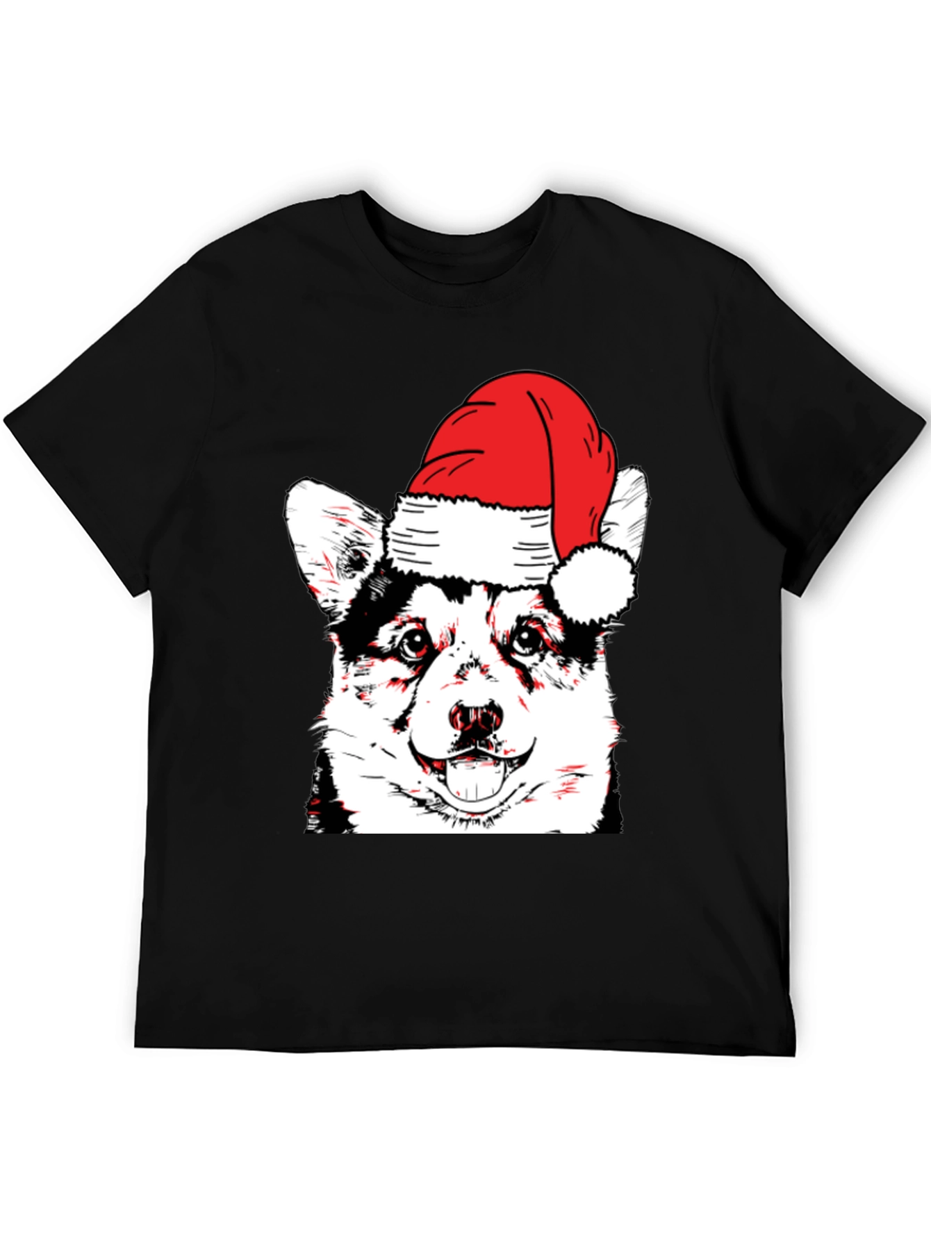 Festive Dog T-Shirt - Holiday Husky