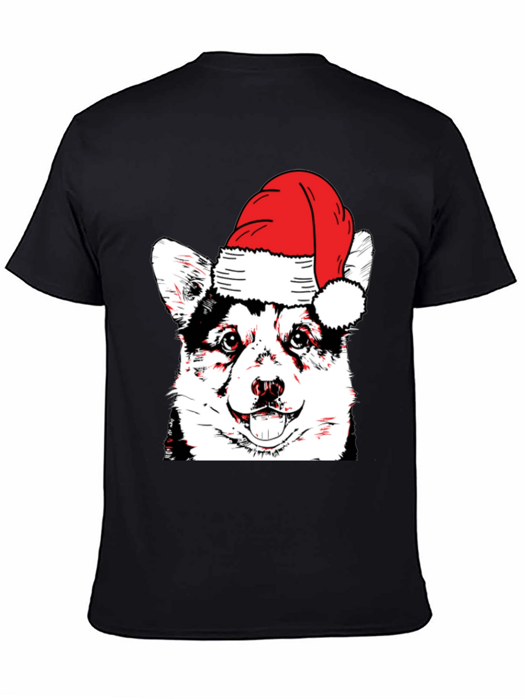 Festive Dog T-Shirt - Holiday Husky