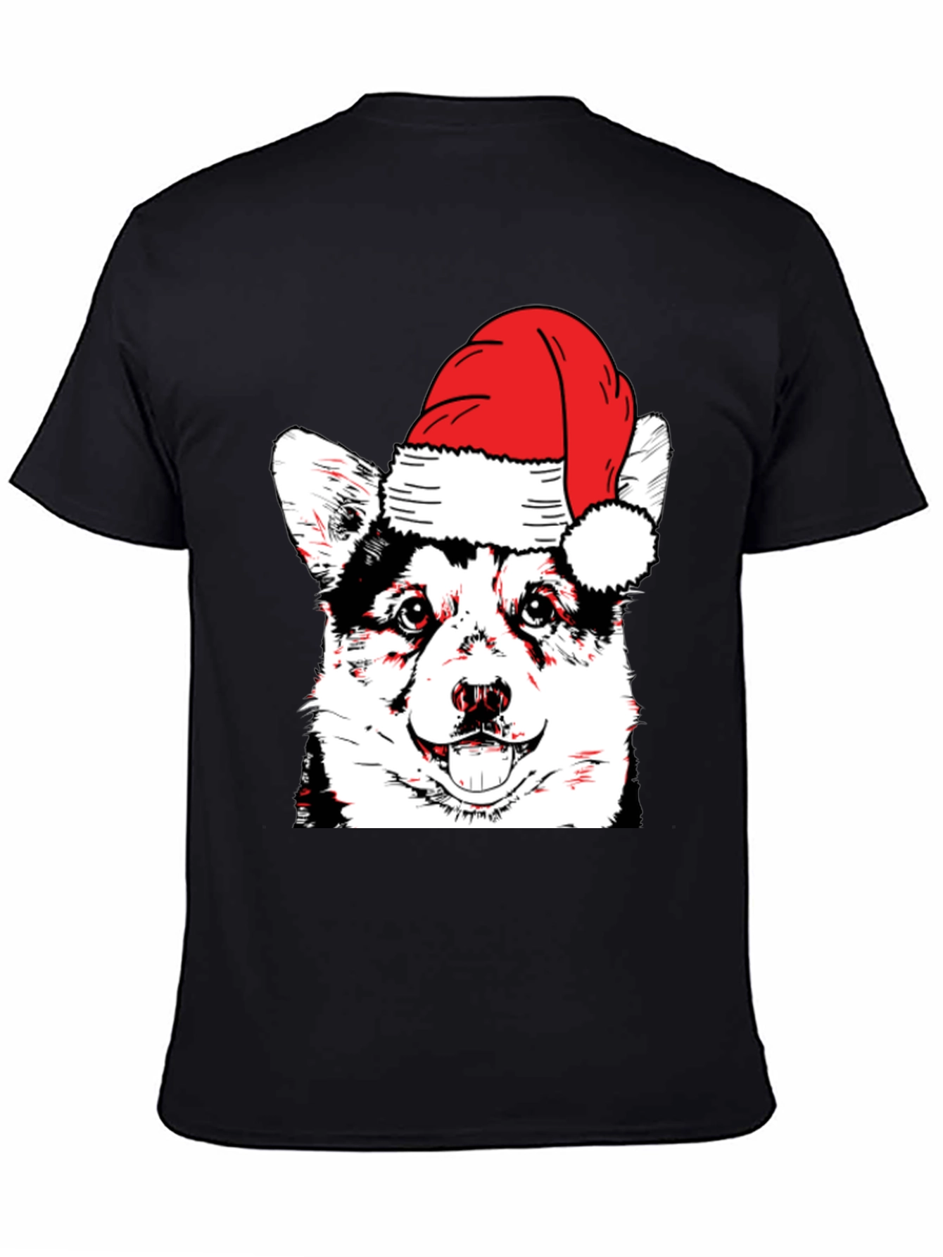 Festive Dog T-Shirt - Holiday Husky
