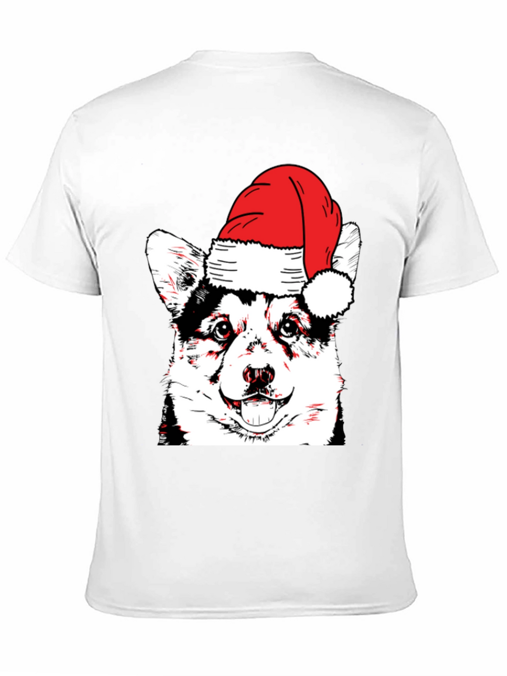 Festive Dog T-Shirt - Holiday Husky
