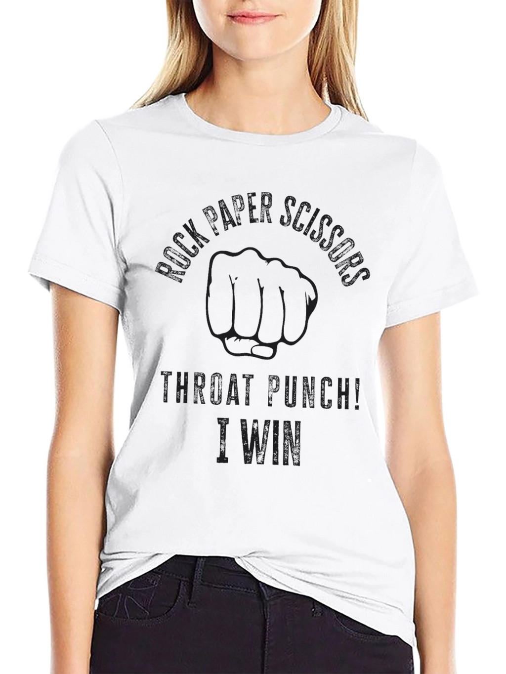 Rock Paper Scissors Throat Punch T-Shirt
