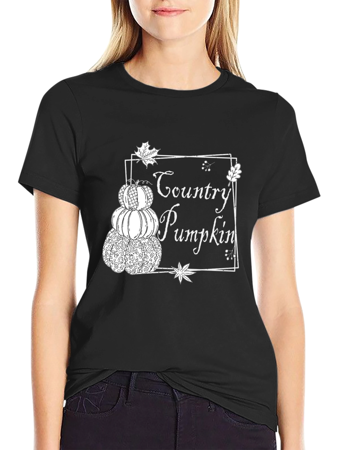 Country Pumpkin Stacked T-Shirt