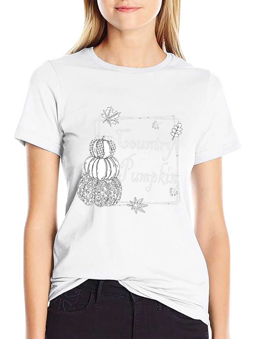 Country Pumpkin Stacked T-Shirt