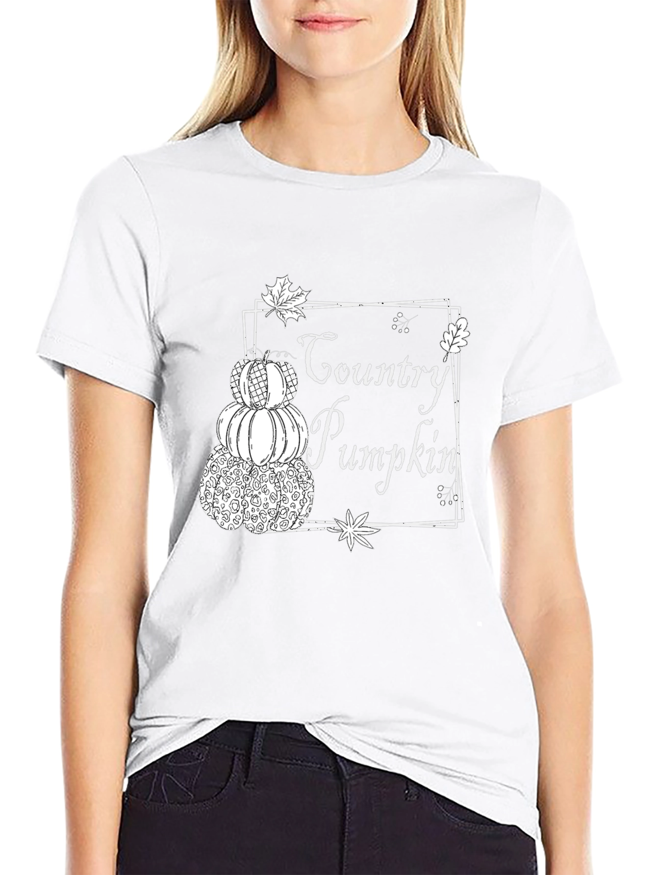 Country Pumpkin Stacked T-Shirt