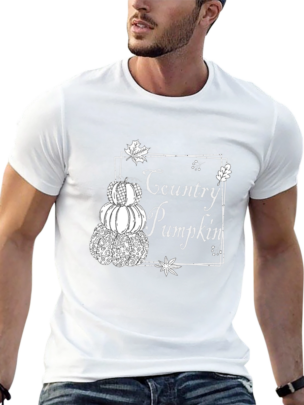 Country Pumpkin Stacked T-Shirt