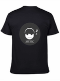 Music Lover Tee - Black Graphic T-Shirt