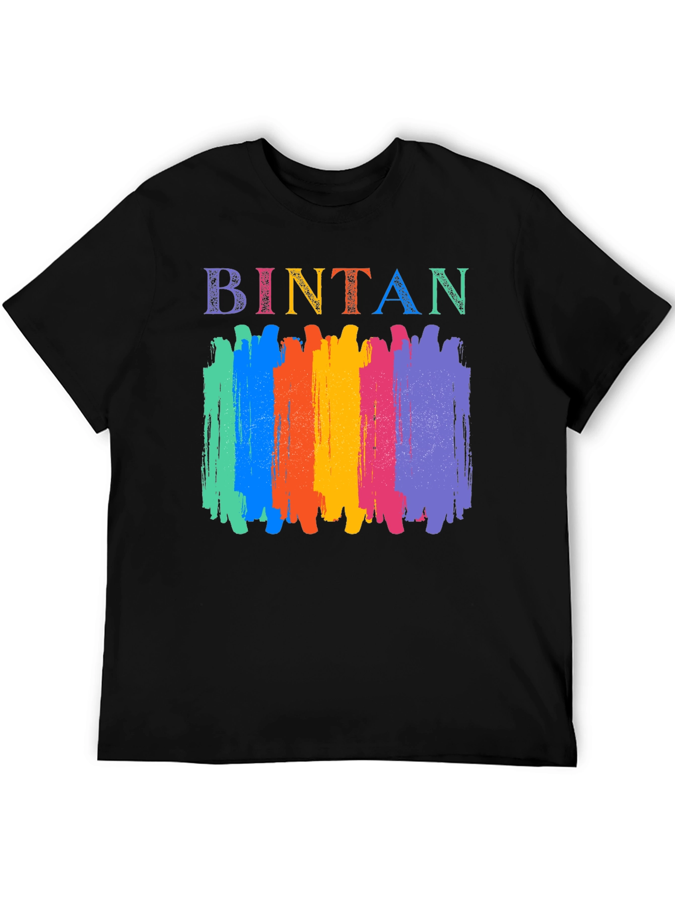 Bintan Colorful Brushstroke Graphic T-Shirt