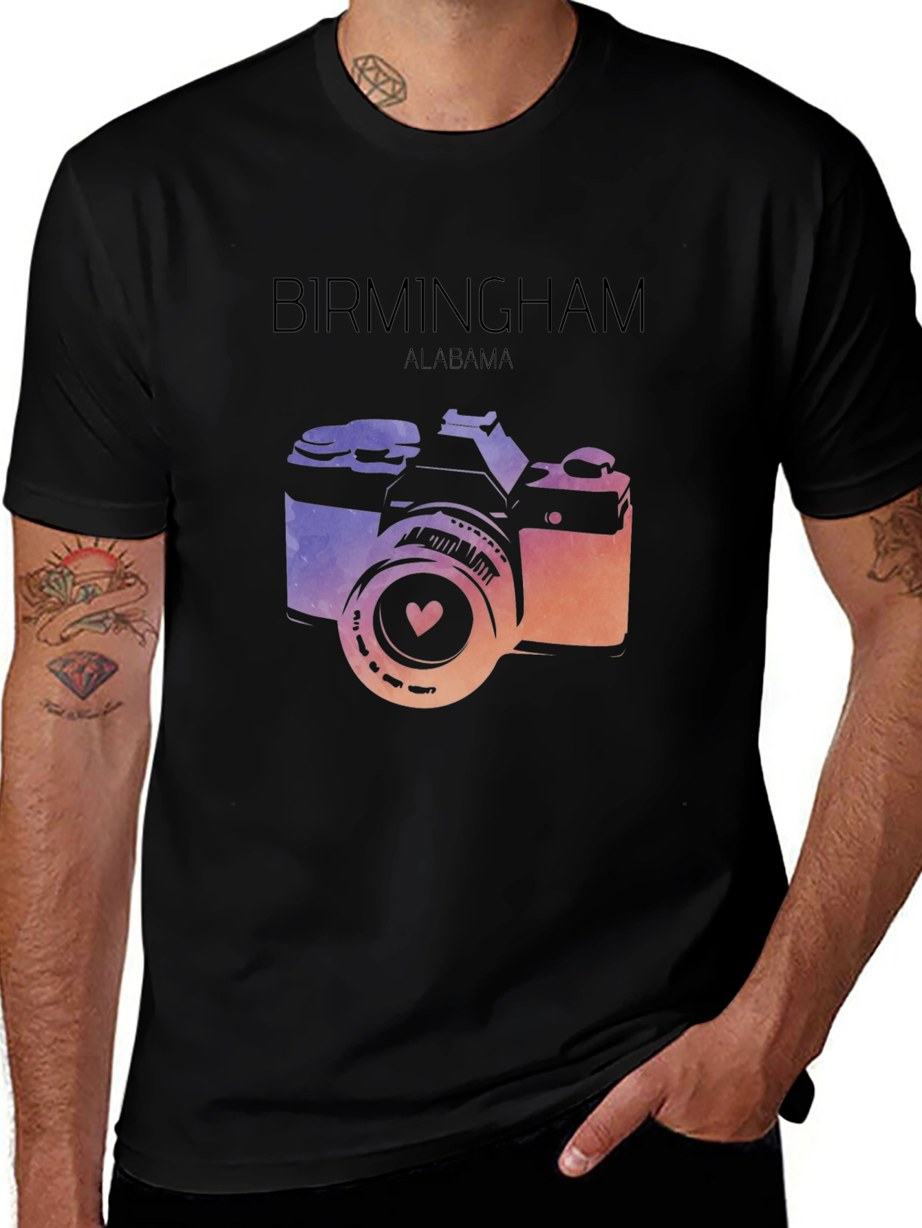 Birmingham Alabama Camera Graphic Tee