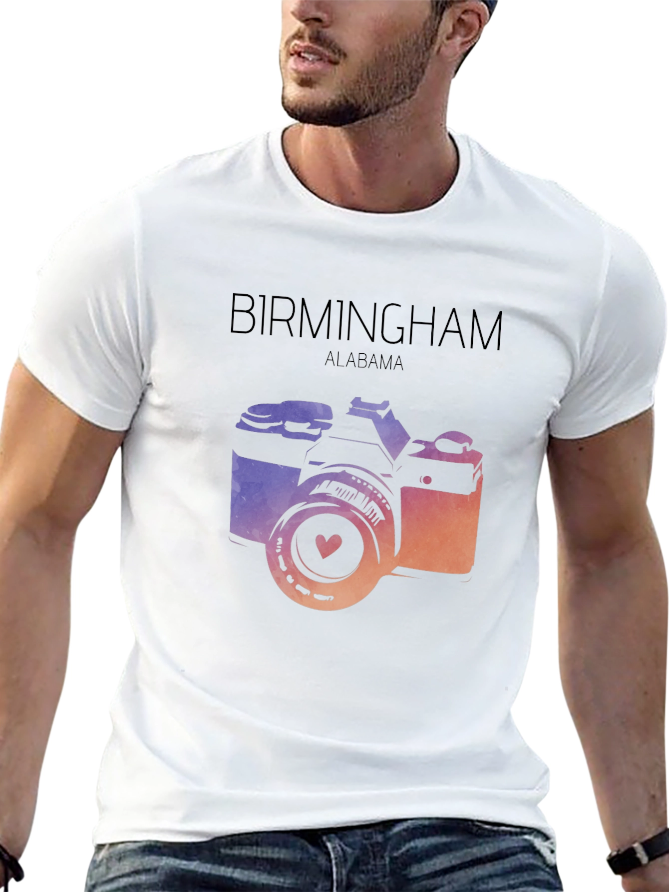 Birmingham Alabama Camera Graphic Tee