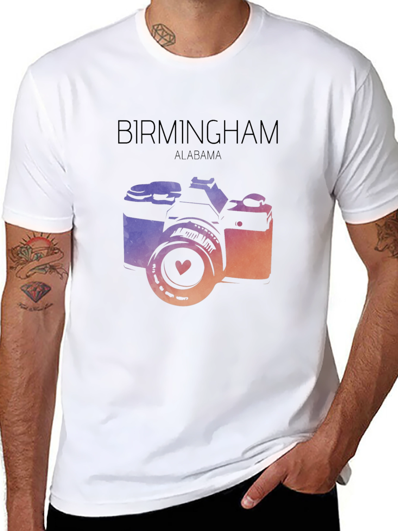 Birmingham Alabama Camera Graphic Tee