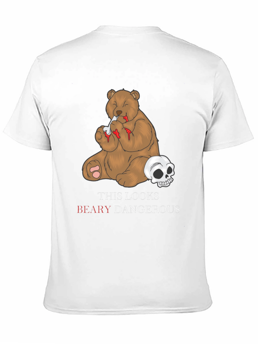 Beary Dangerous Graphic T-Shirt - Black