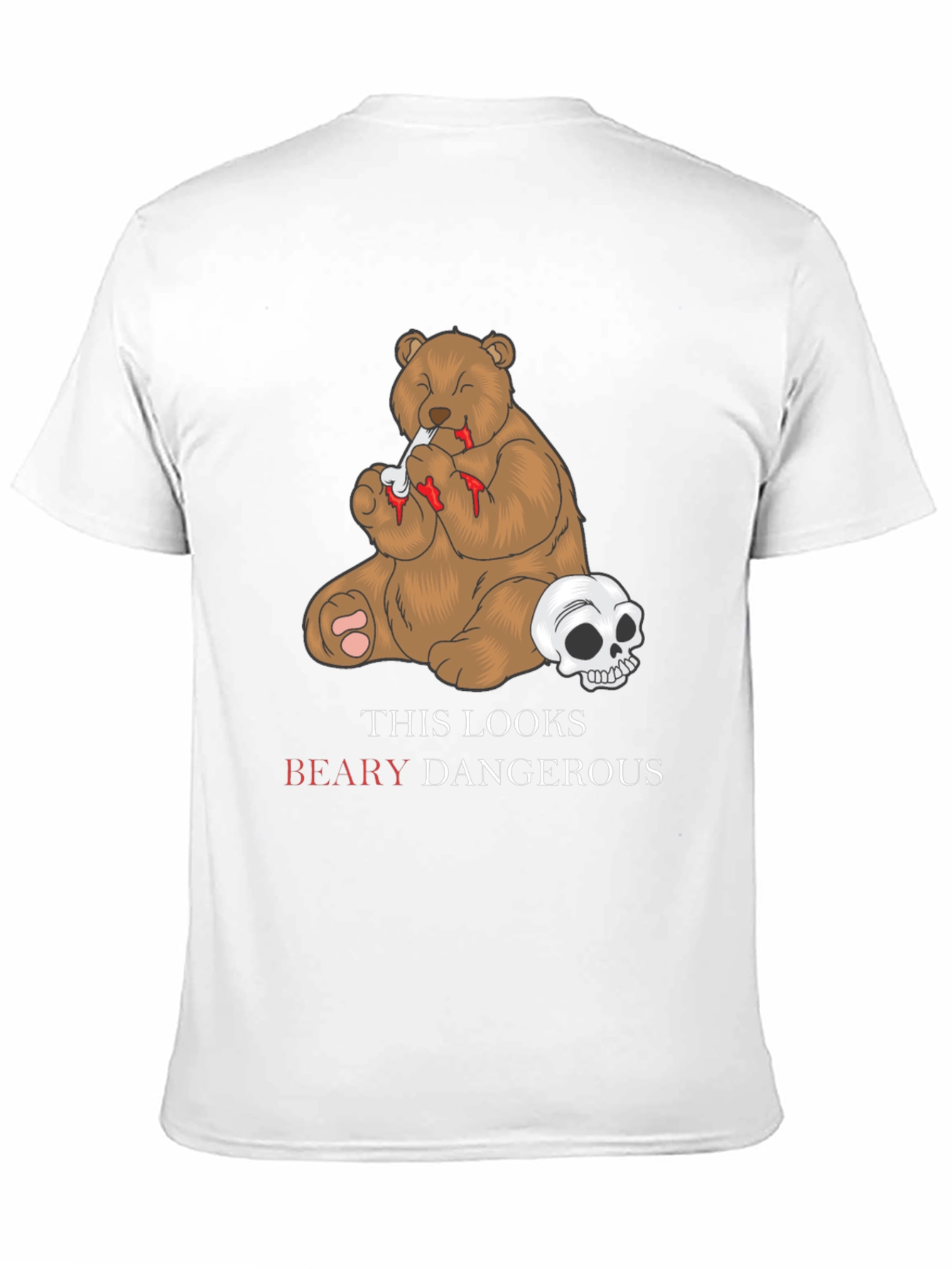 Beary Dangerous Graphic T-Shirt - Black