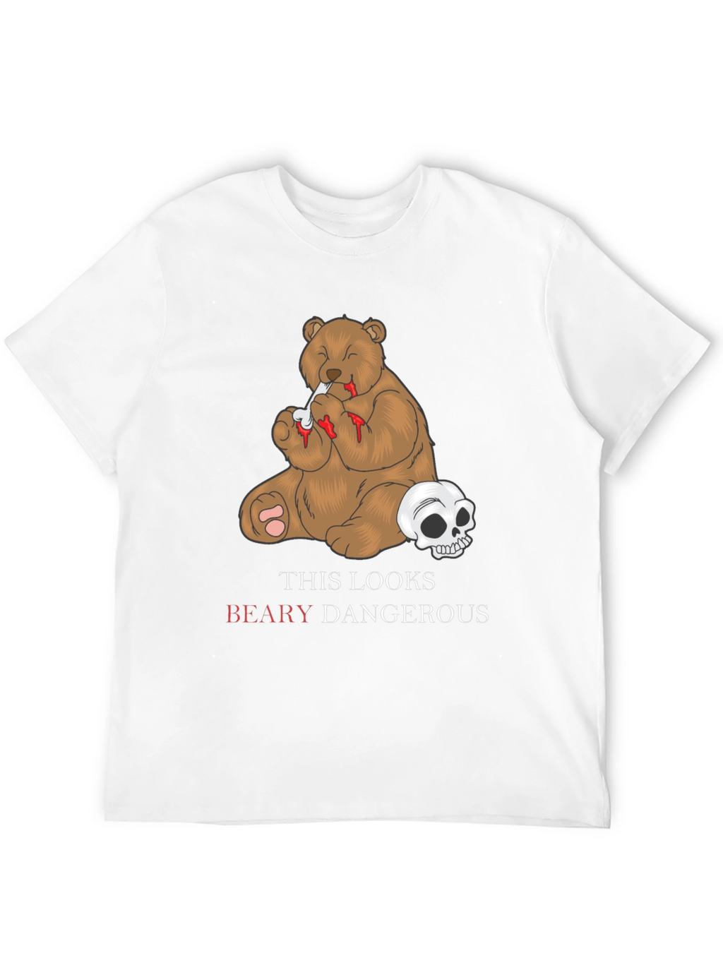 Beary Dangerous Graphic T-Shirt - Black