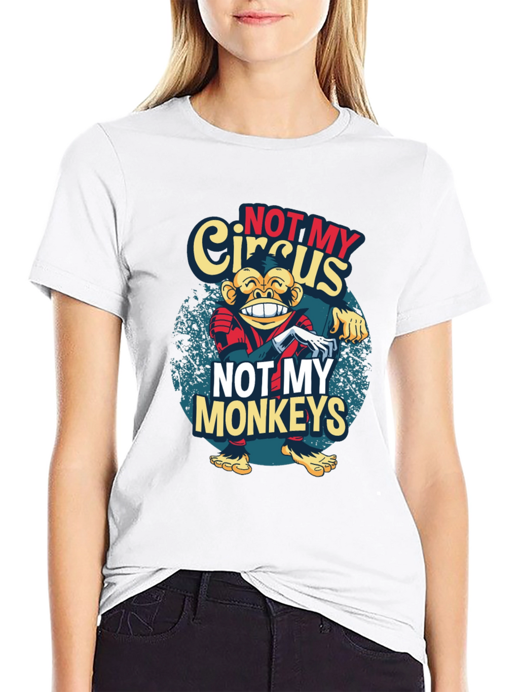 Not My Circus Monkeys Graphic T-Shirt