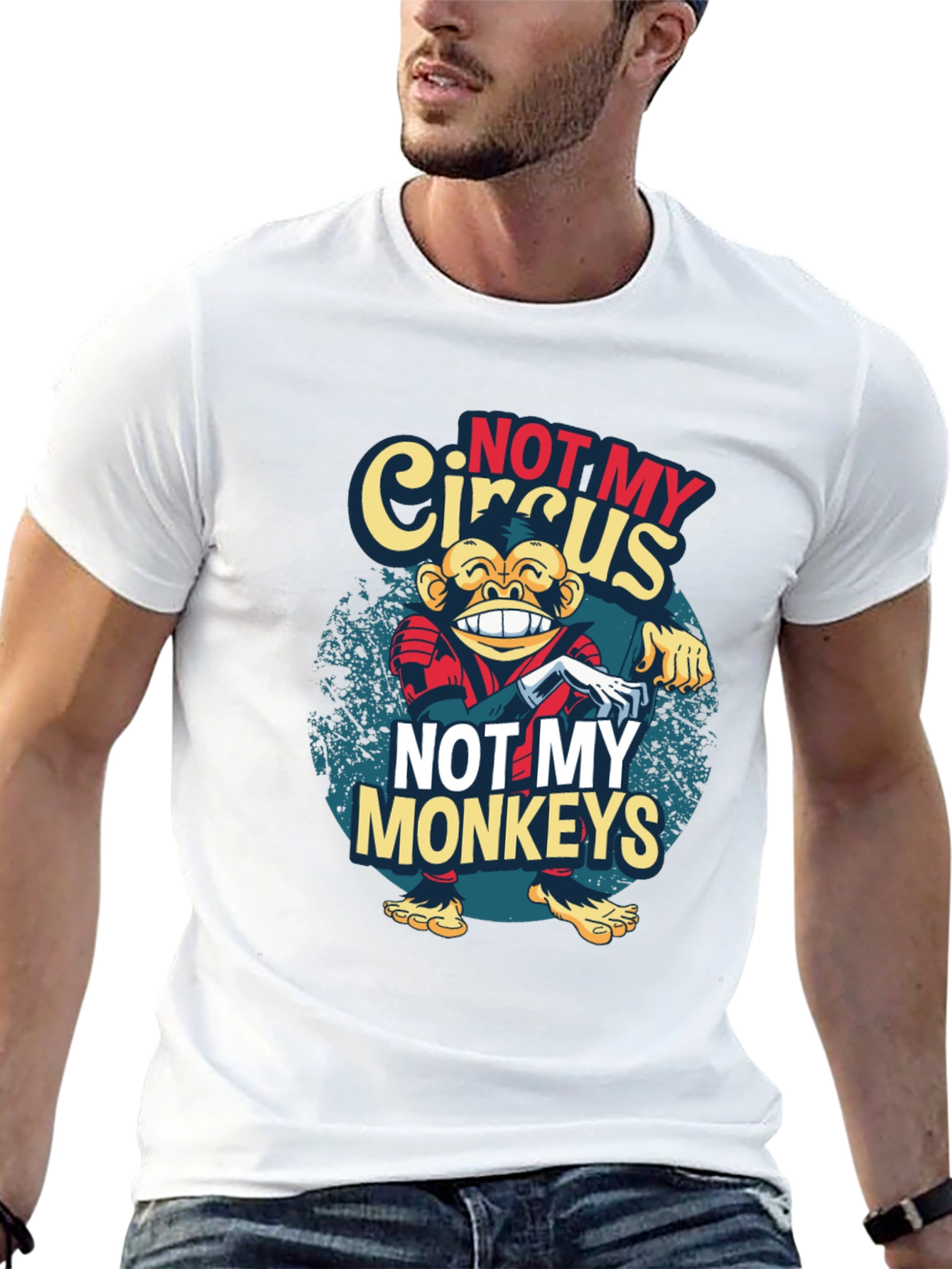 Not My Circus Monkeys Graphic T-Shirt