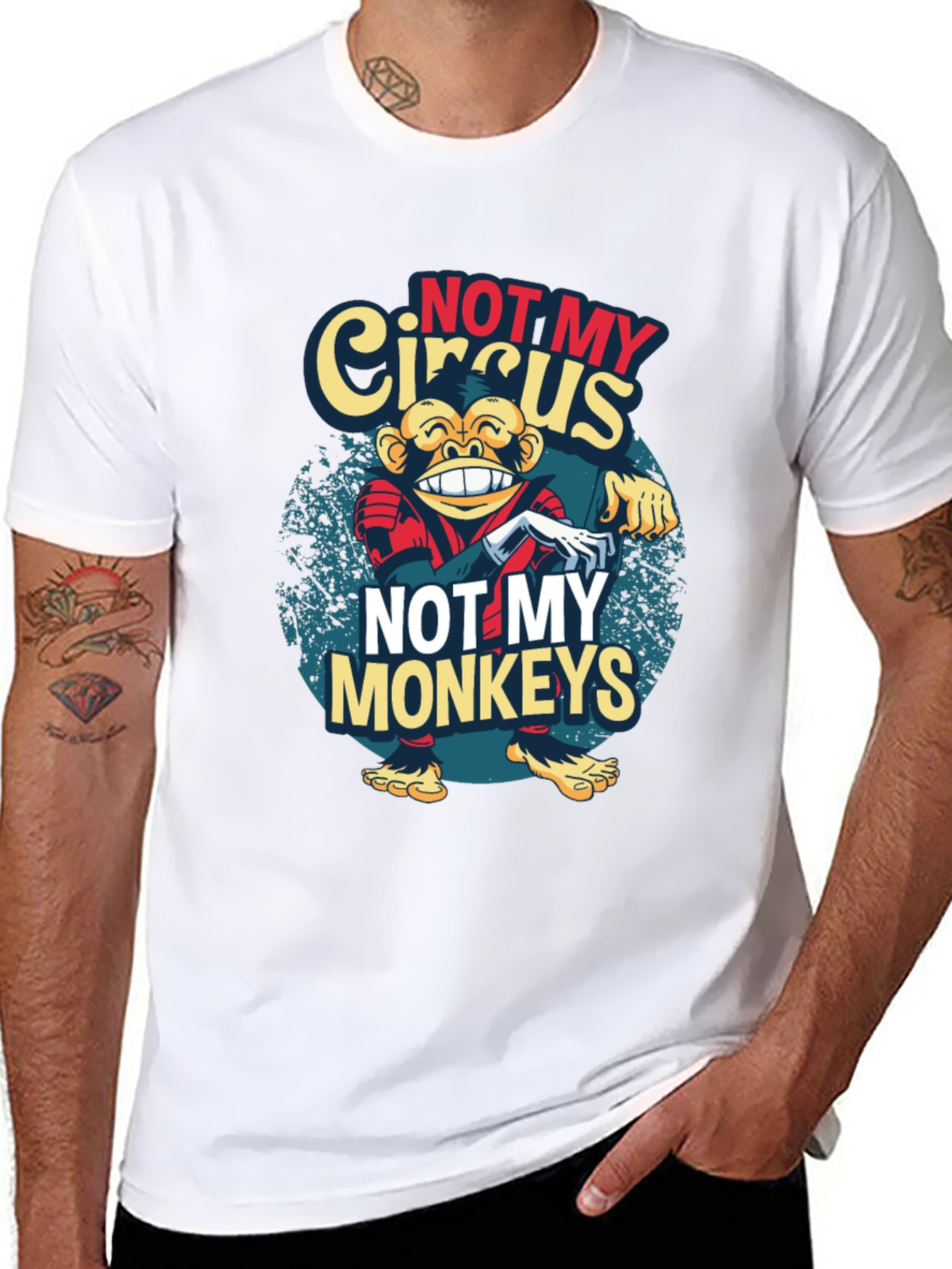 Not My Circus Monkeys Graphic T-Shirt