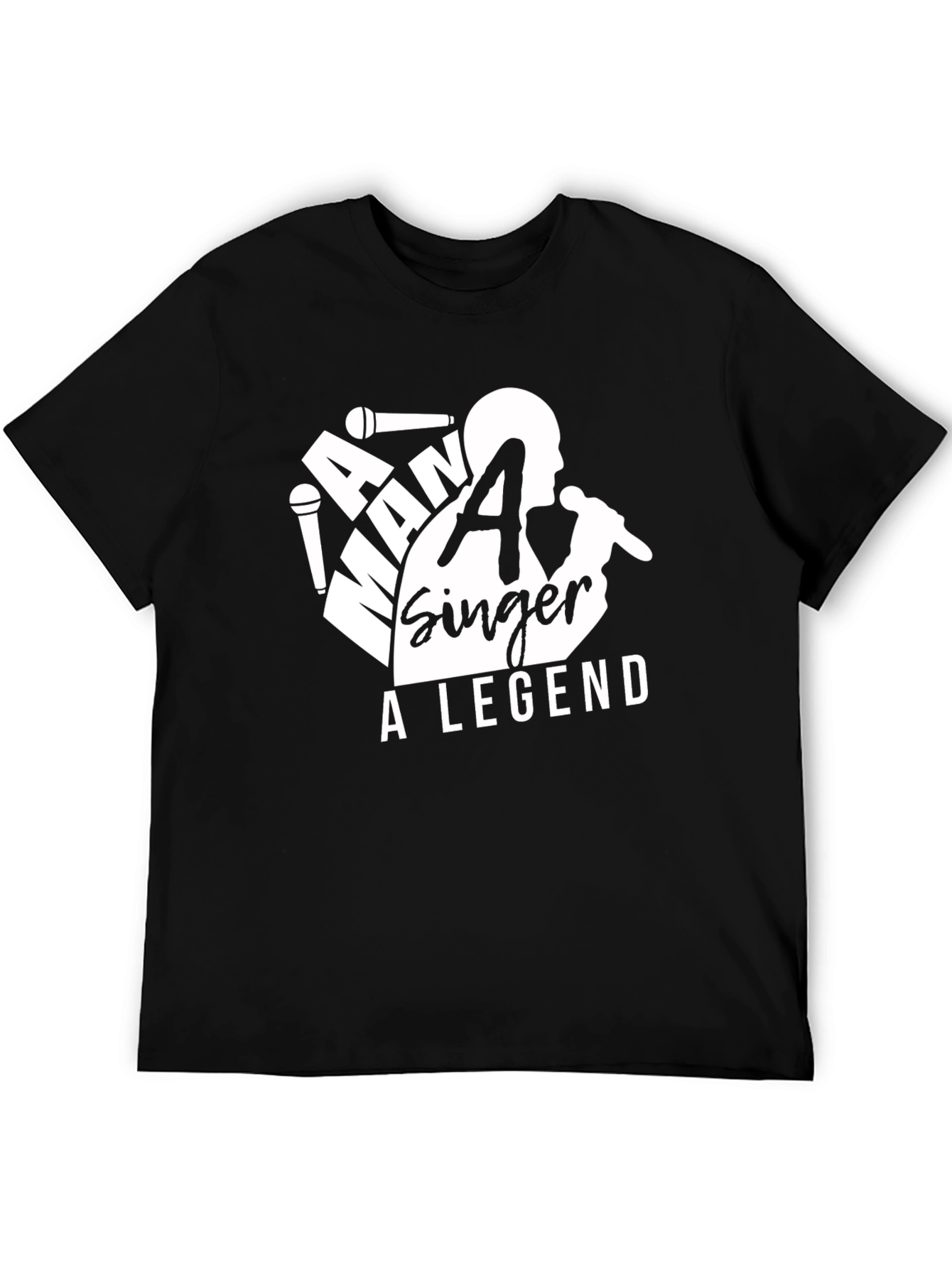 A Man A Singer A Legend Black T-Shirt