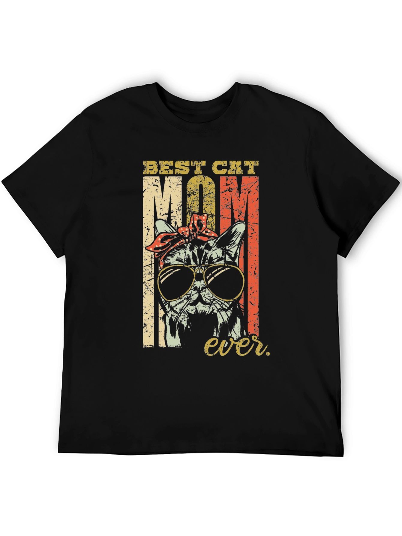 Best Cat Mom Ever T-Shirt Cute Cat Lover Tee