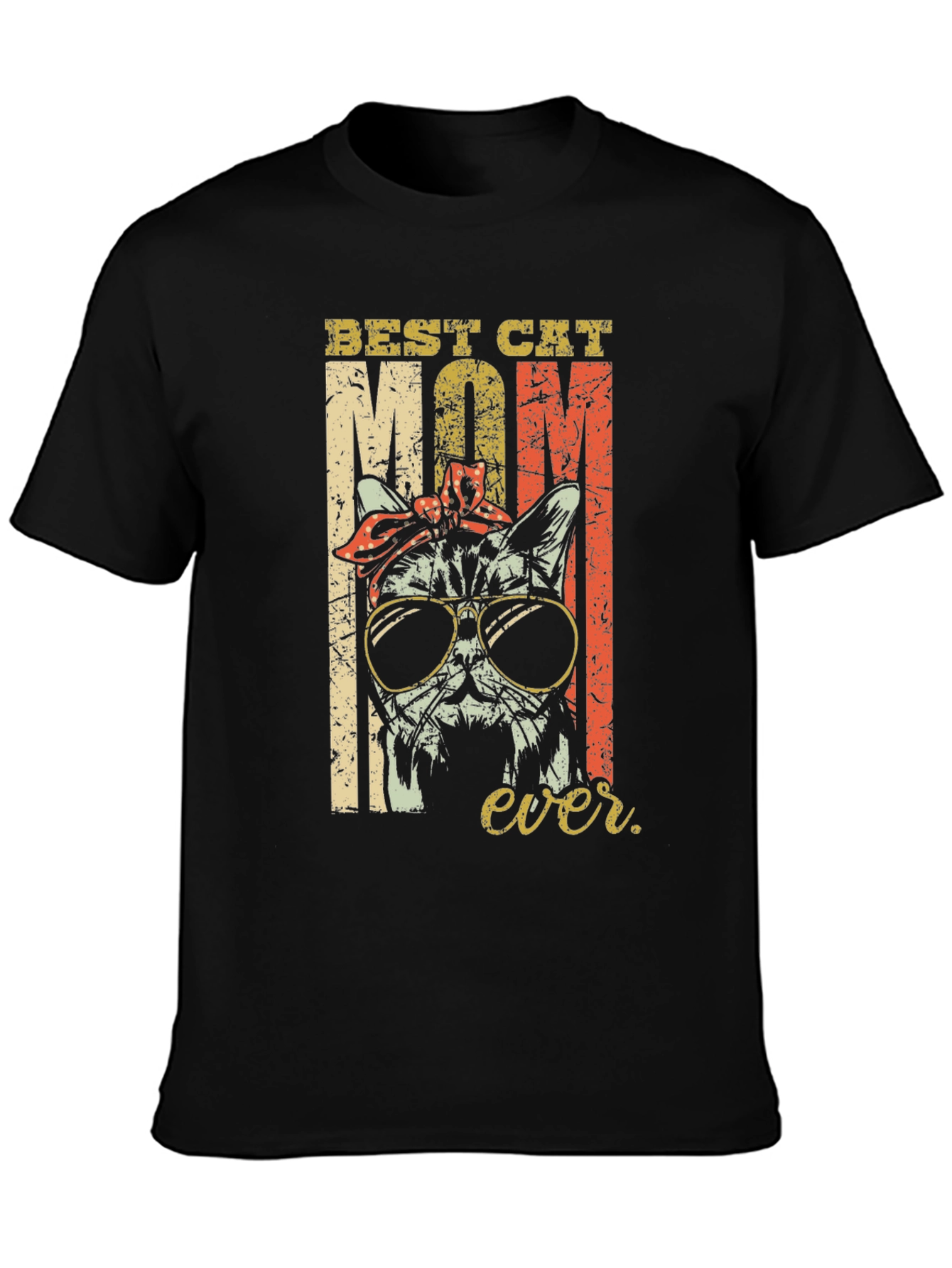 Best Cat Mom Ever T-Shirt Cute Cat Lover Tee