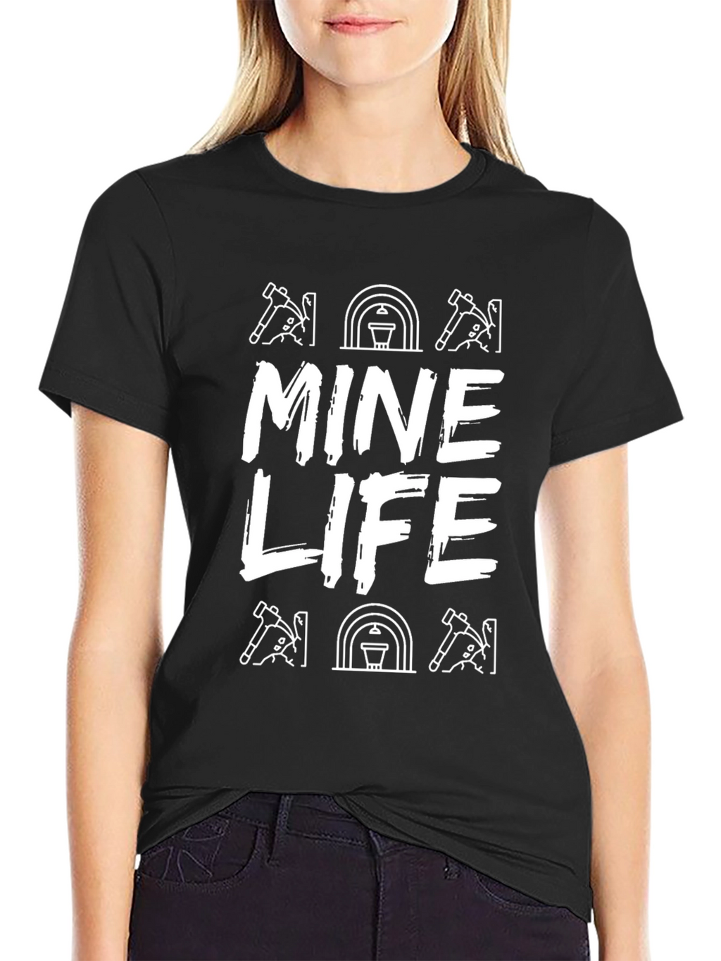Mine Life Graphic Tee - Black T-Shirt