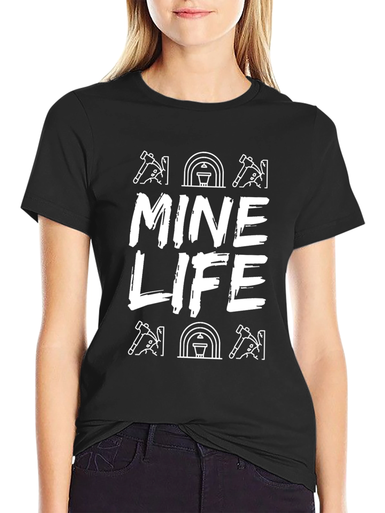 Mine Life Graphic Tee - Black T-Shirt