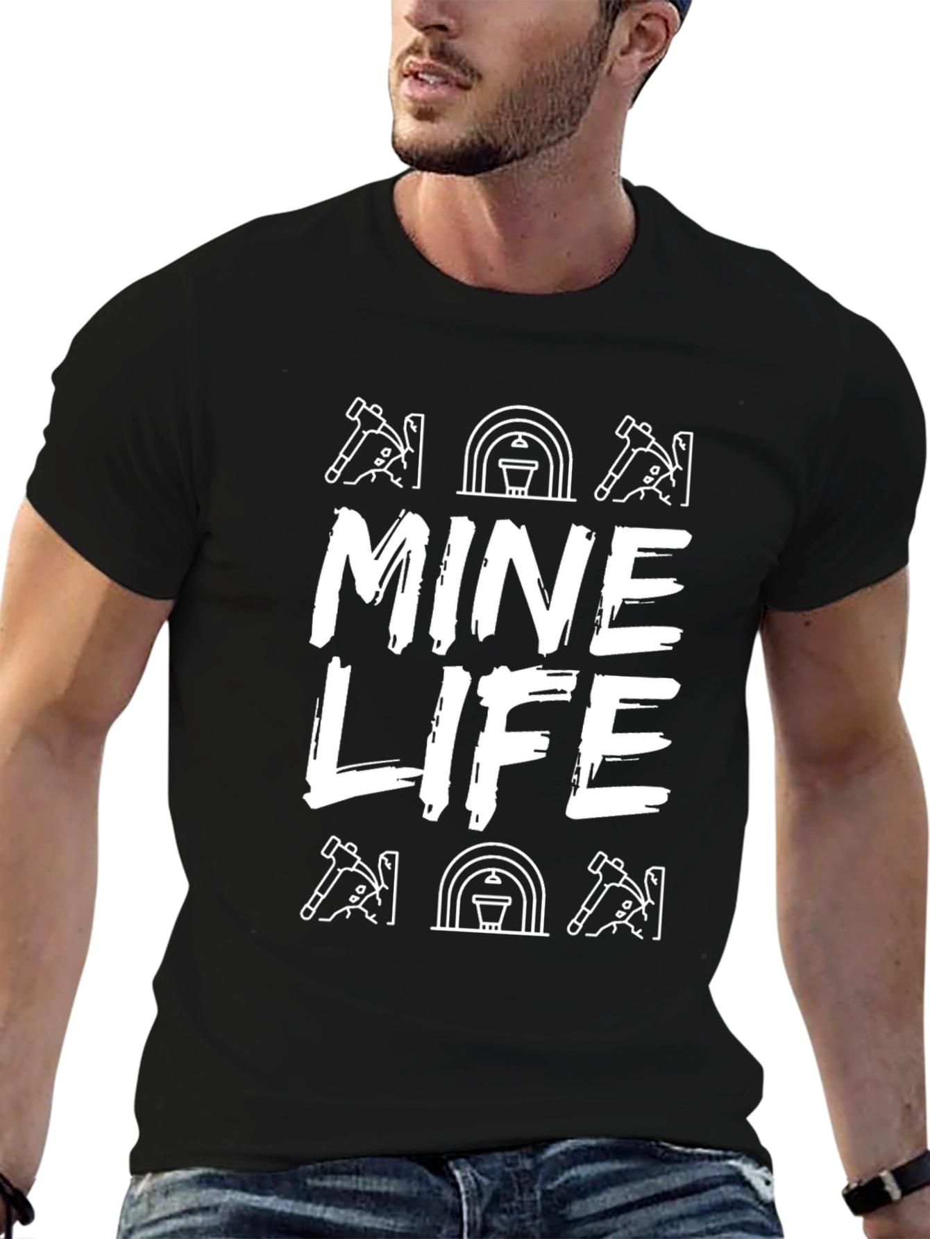 Mine Life Graphic Tee - Black T-Shirt