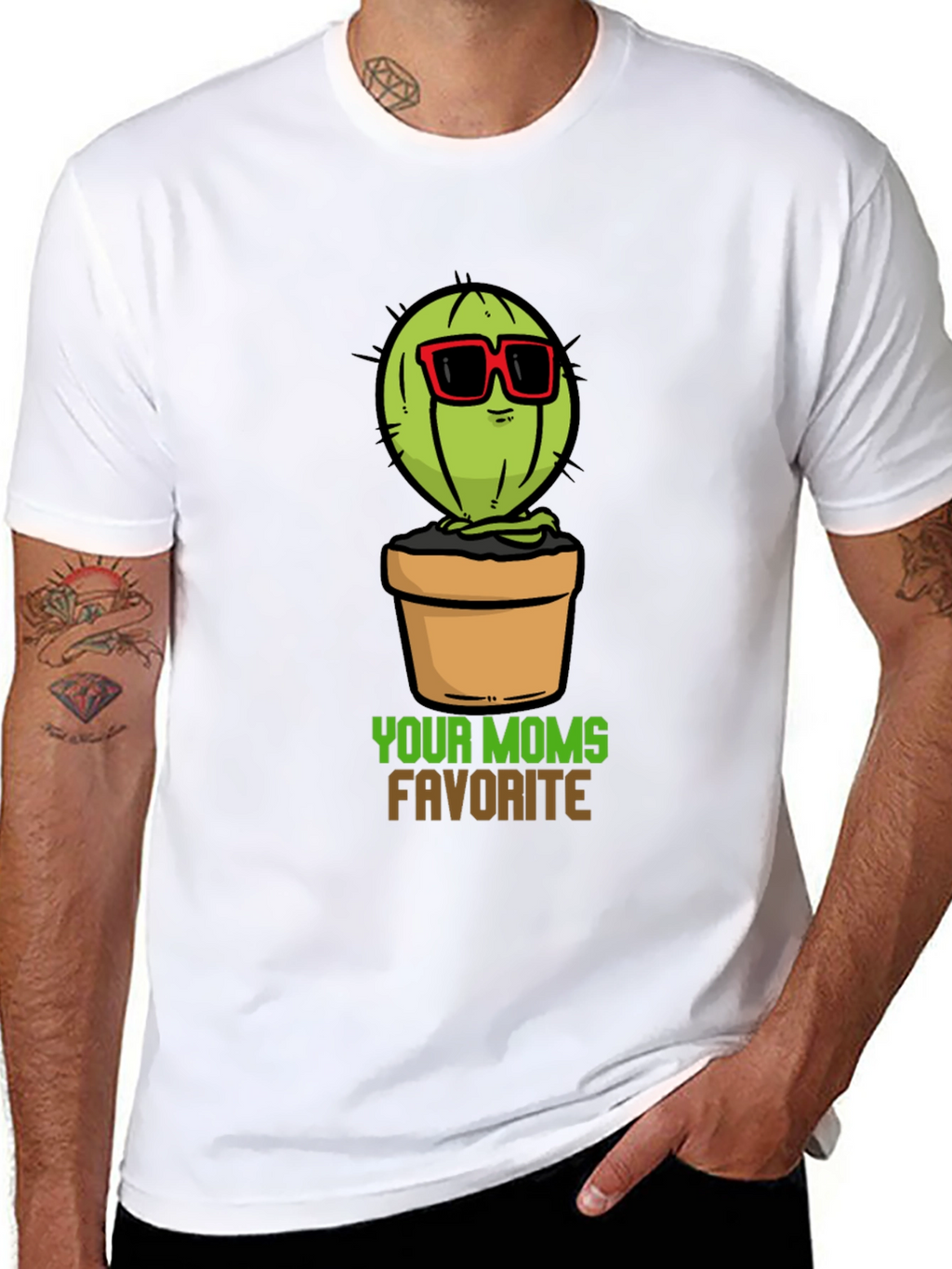 Your Moms Favorite Cactus T-Shirt - Black