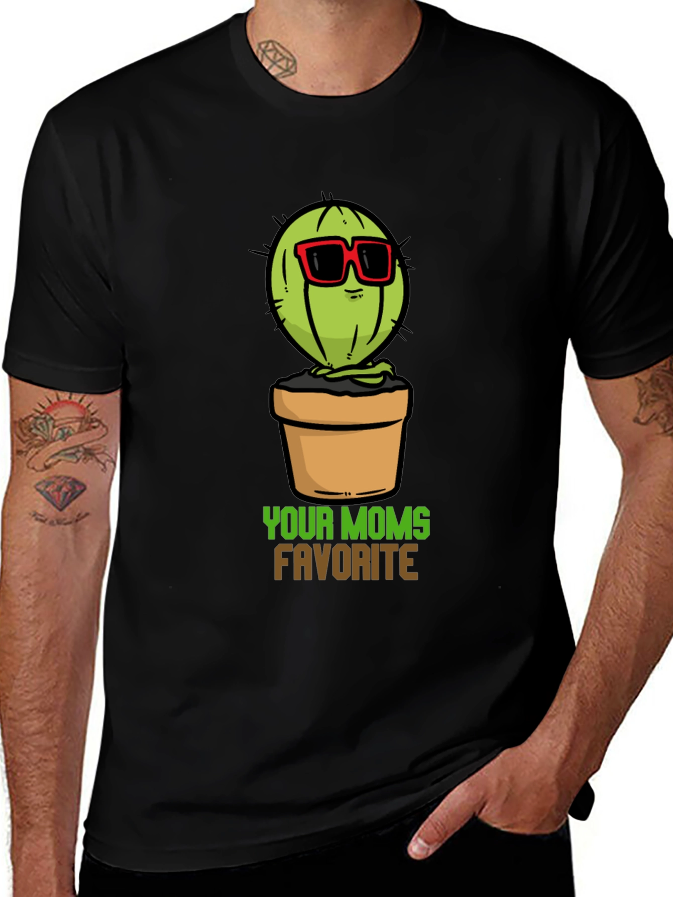 Your Moms Favorite Cactus T-Shirt - Black