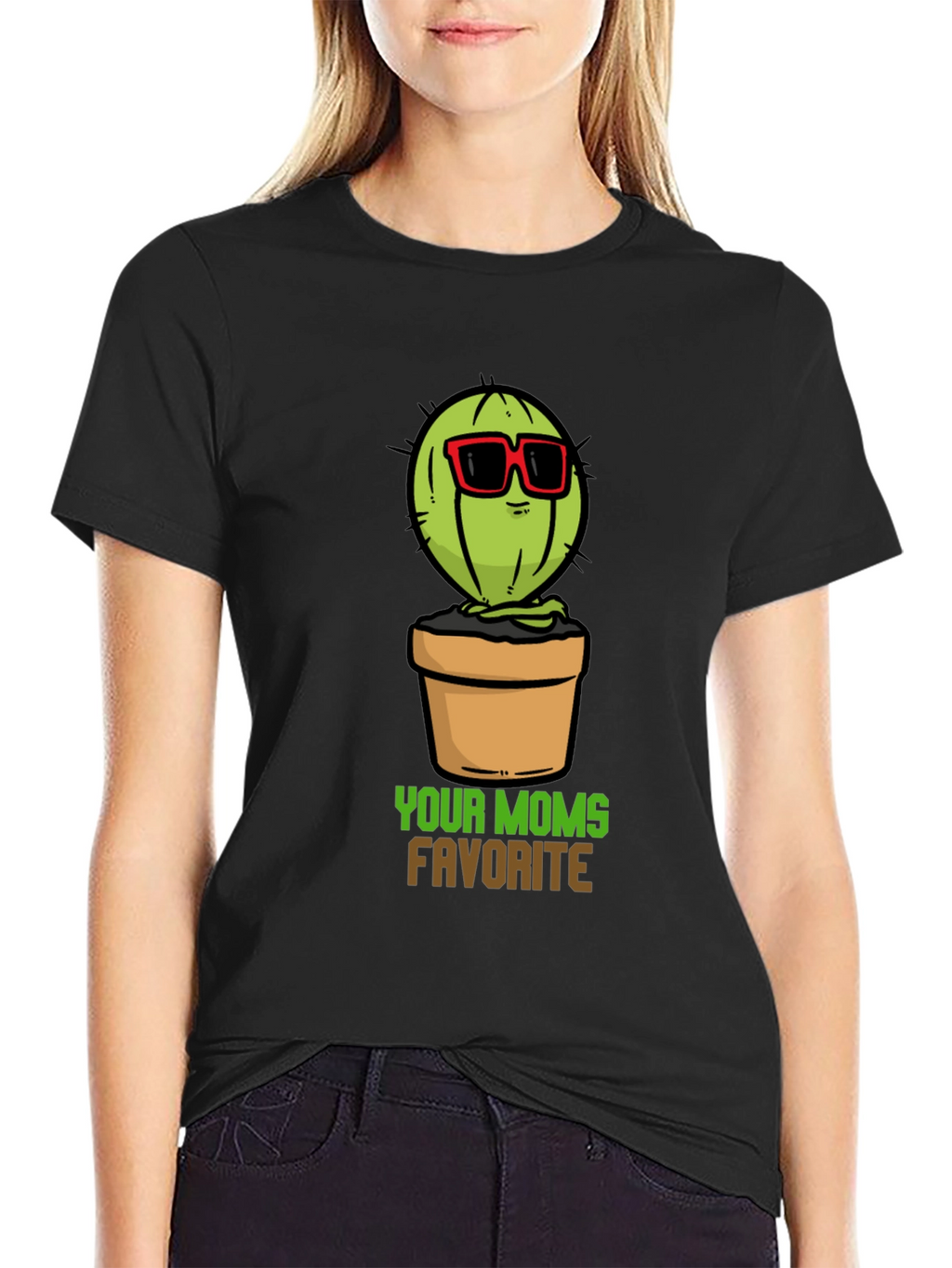 Your Moms Favorite Cactus T-Shirt - Black