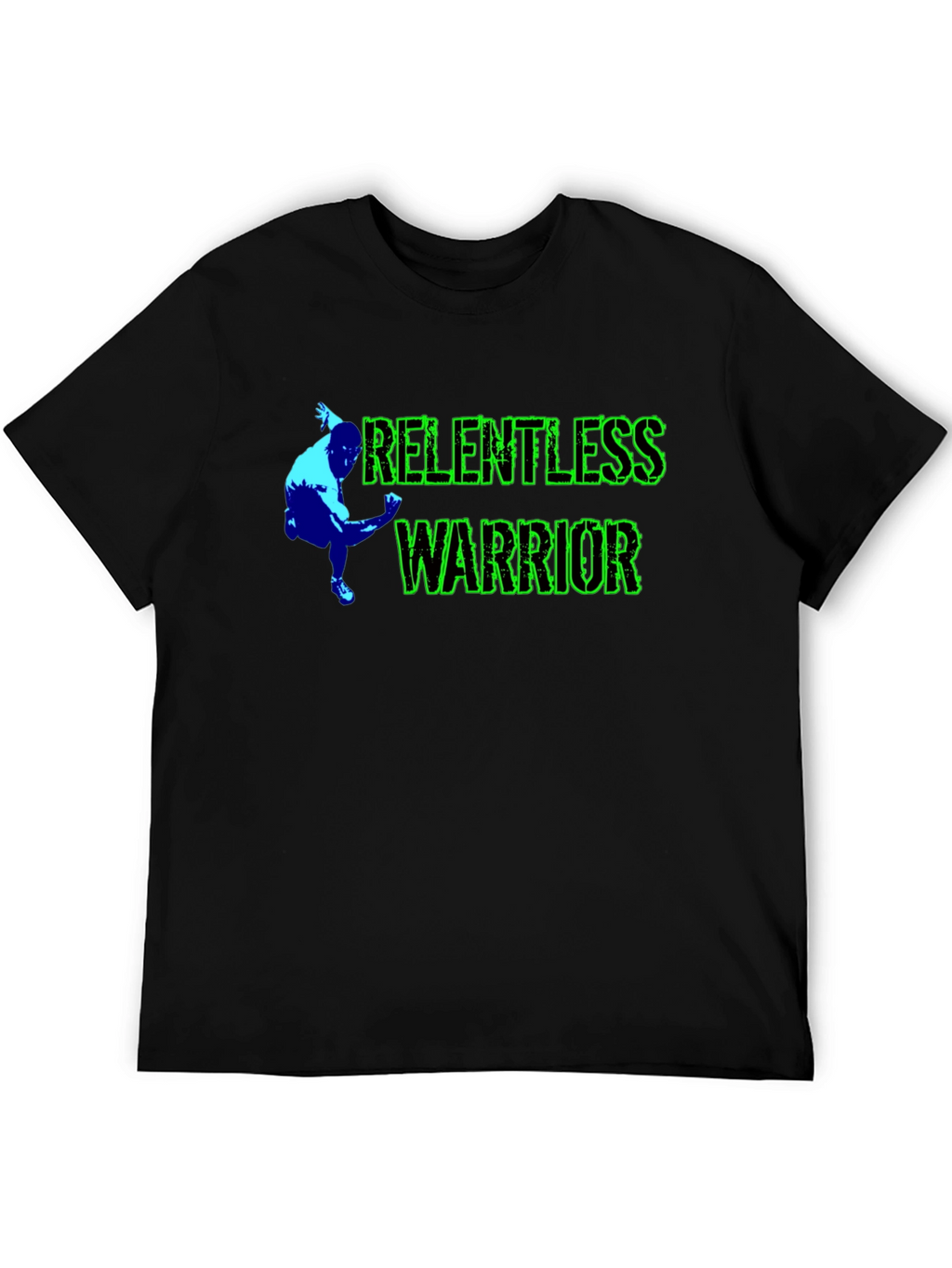 Relentless Warrior Black Graphic Tee