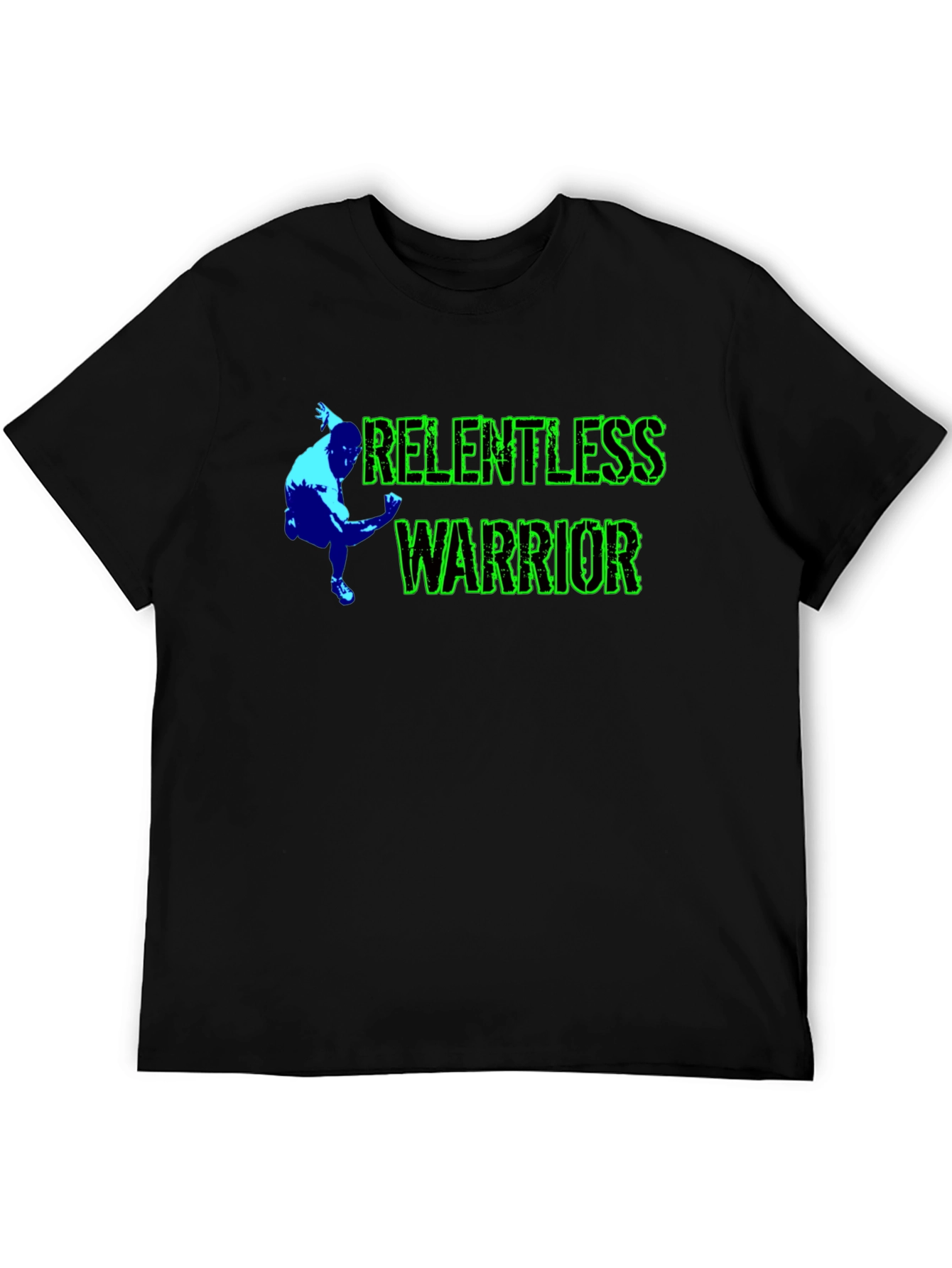 Relentless Warrior Black Graphic Tee