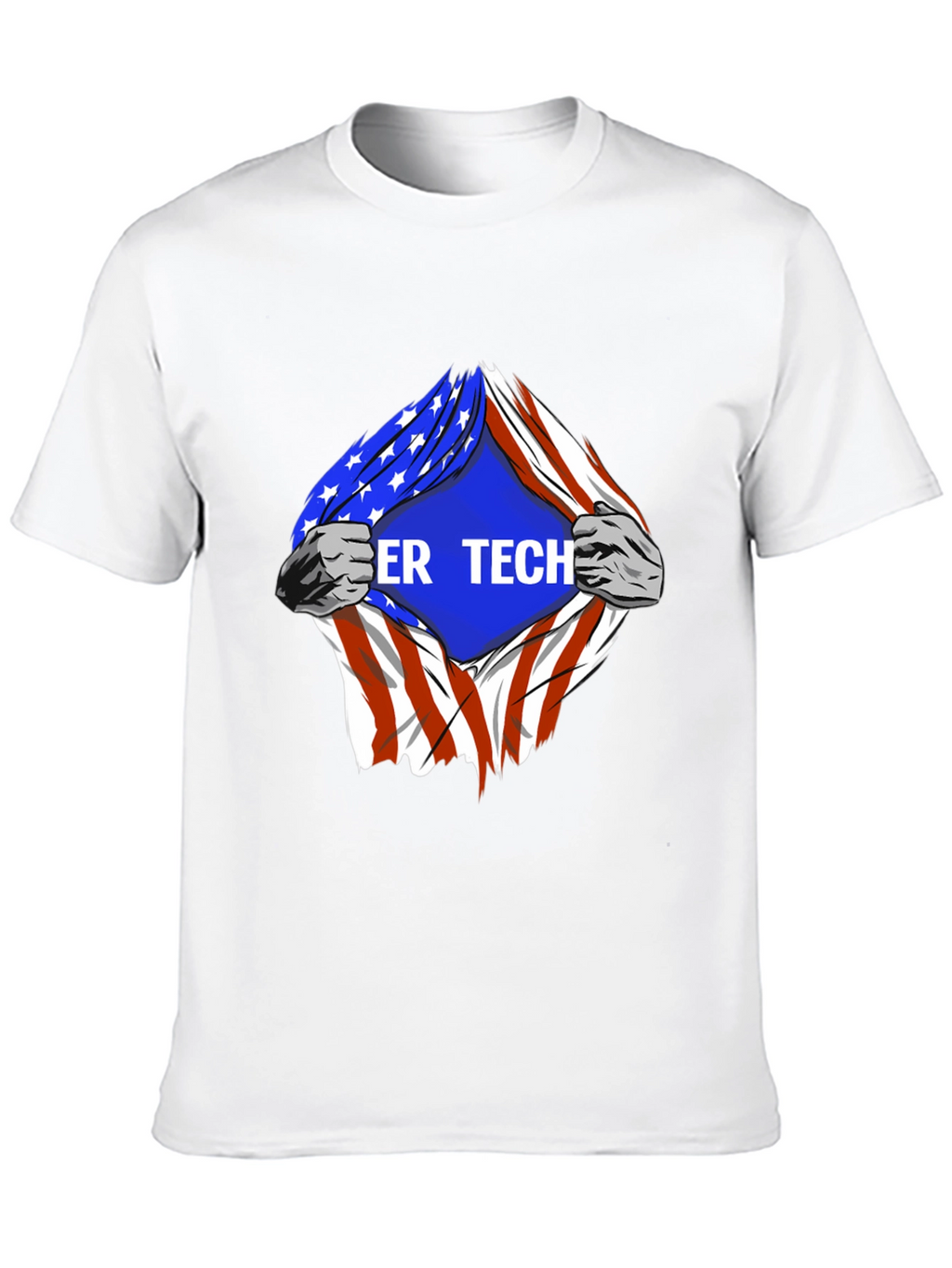 Cyber Tech American Flag T-Shirt