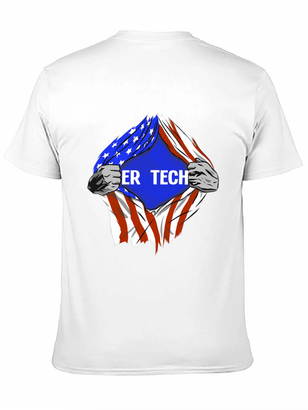 Cyber Tech American Flag T-Shirt