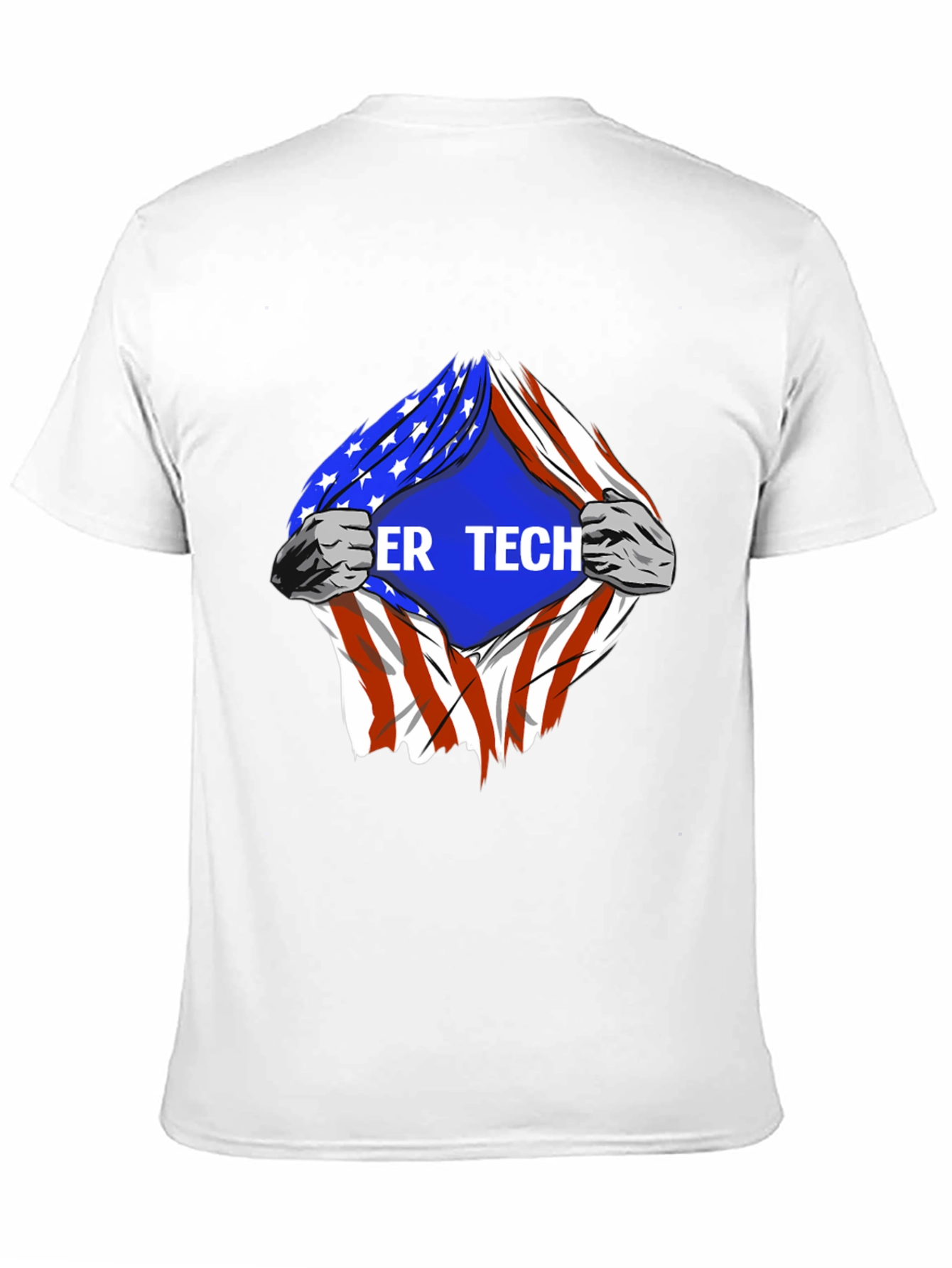 Cyber Tech American Flag T-Shirt